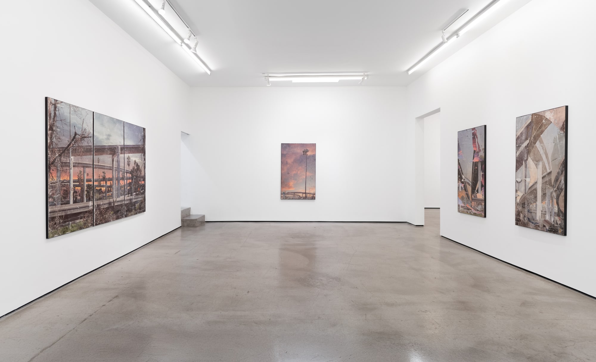 Installation view of Matthew Brandt: Rearview at M+B, Los Angeles, 2024