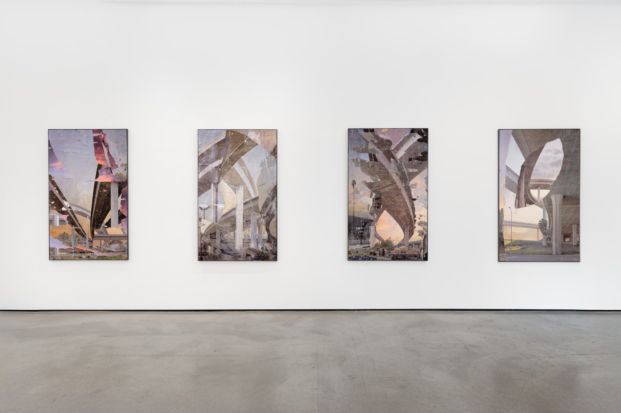 Installation view of Matthew Brandt: Rearview at M+B, Los Angeles, 2024