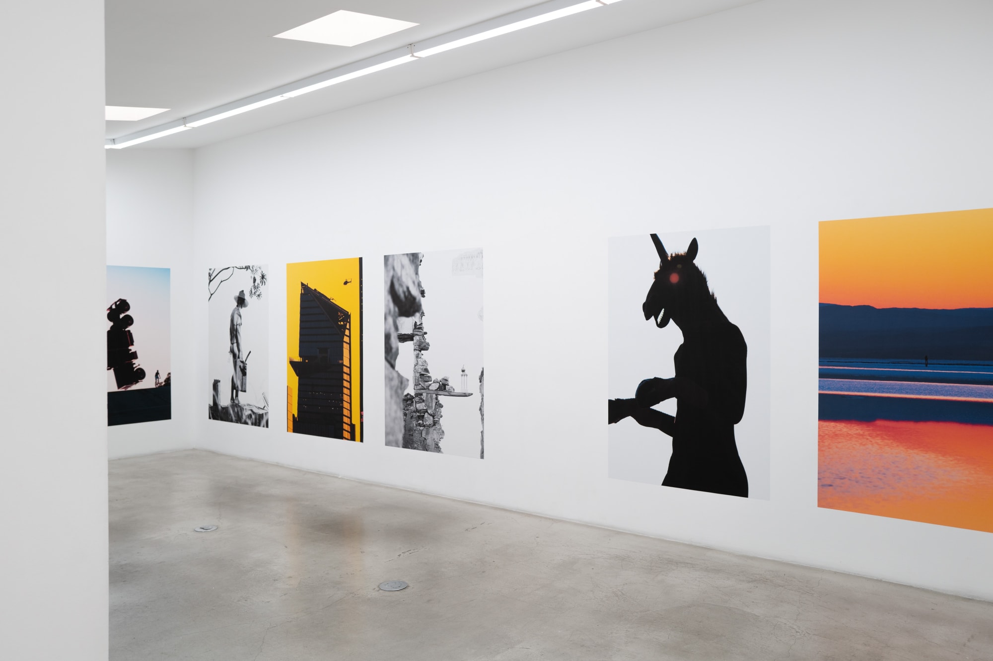 Installation view of Matthew Porter: Bright Sun Sours at M+B, Los Angeles, 2024