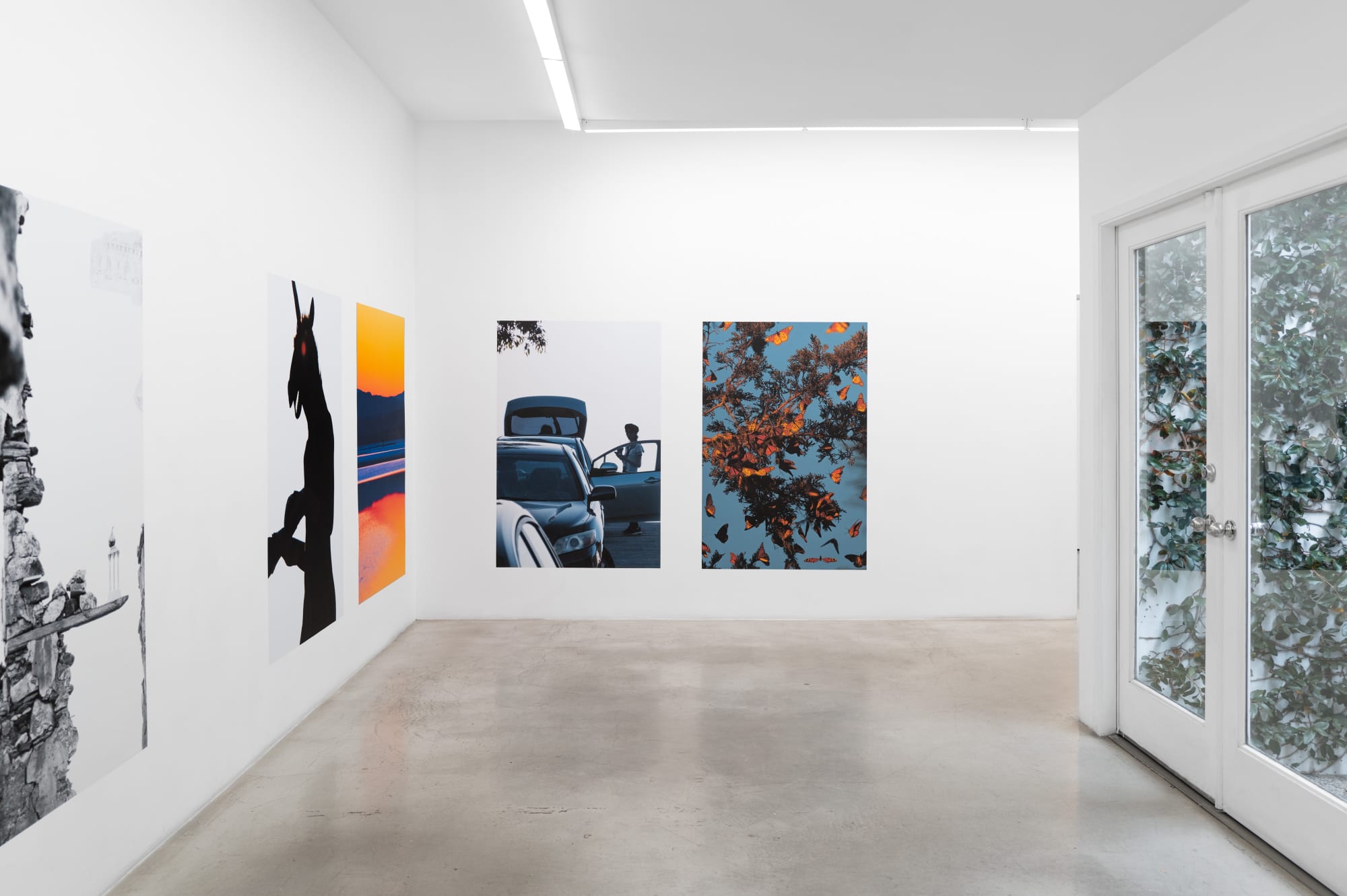 Installation view of Matthew Porter: Bright Sun Sours at M+B, Los Angeles, 2024