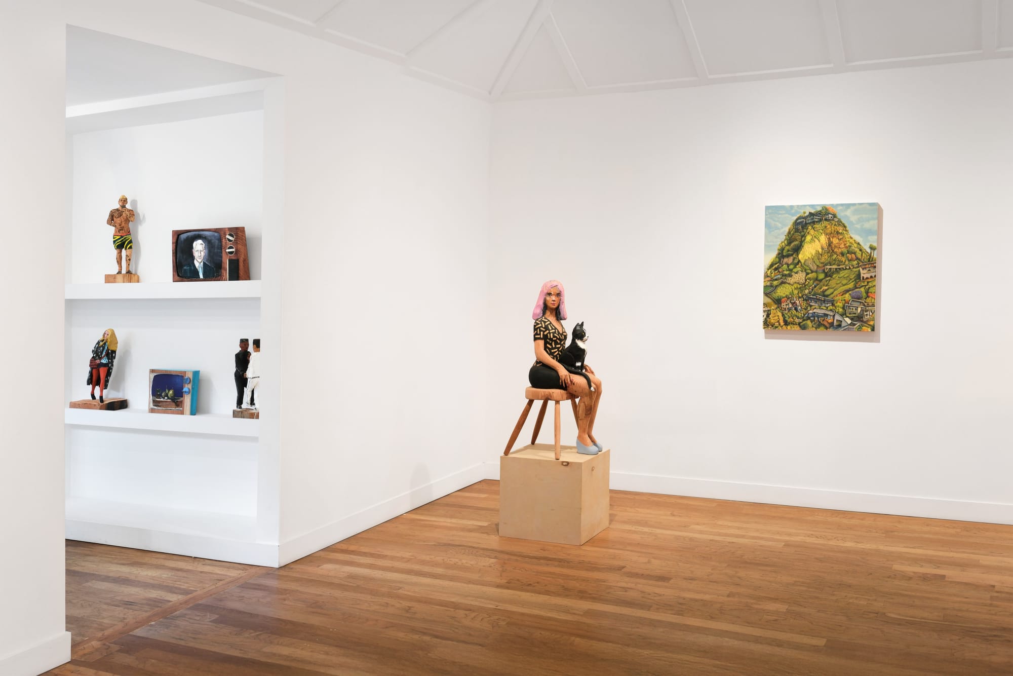 Installation view of Matthew Rosenquist & Rob Thom: Somewhere Else, Right Here at M+B, Los Angeles, 2025