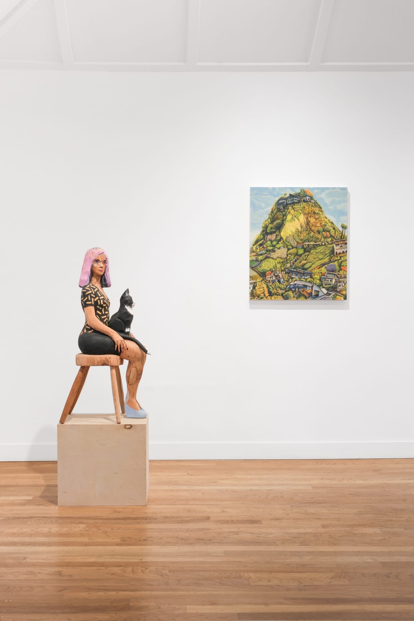 Installation view of Matthew Rosenquist & Rob Thom: Somewhere Else, Right Here at M+B, Los Angeles, 2025