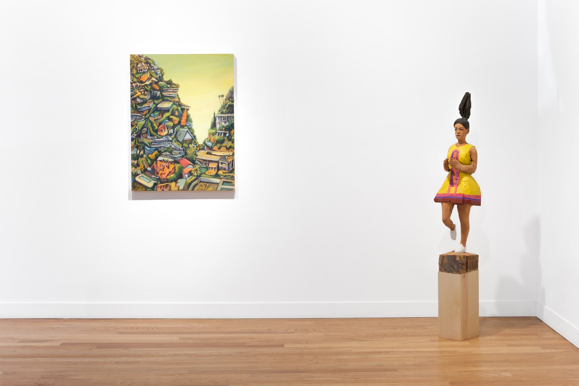 Installation view of Matthew Rosenquist & Rob Thom: Somewhere Else, Right Here at M+B, Los Angeles, 2025