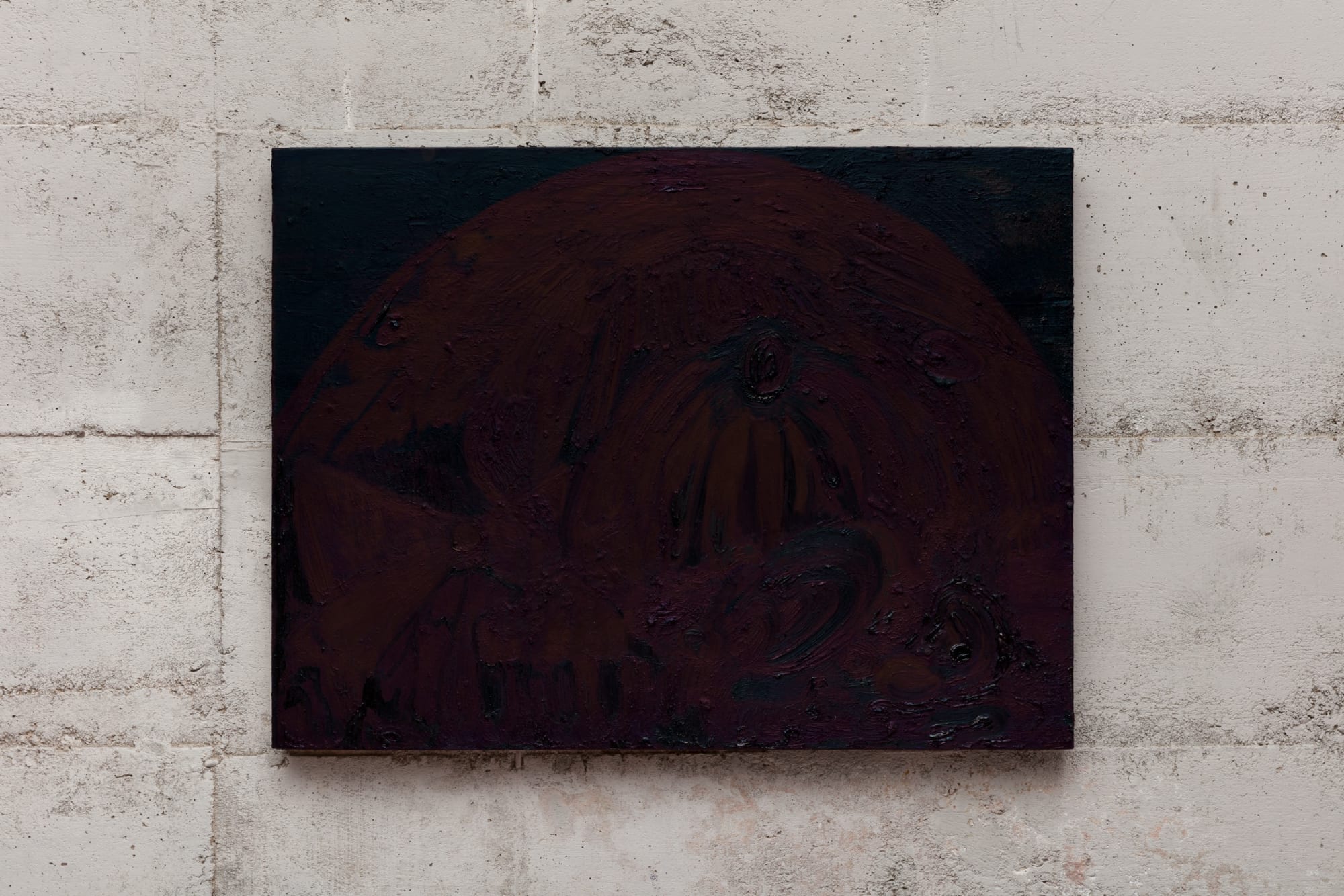 Arorá, gruta, 2024, oil and oil stick on canvas, 23 5/8 x 15 3/4 inches