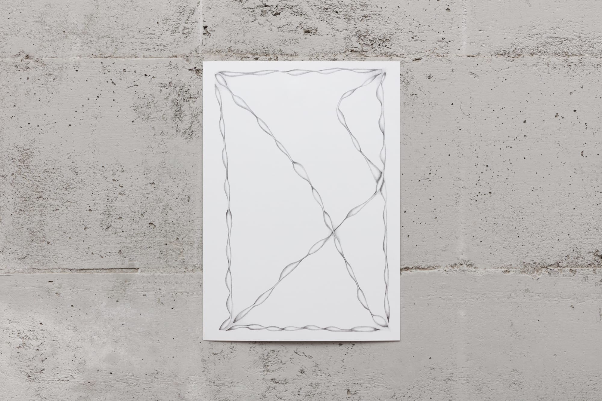 Amanda Fahur, Circuito neural da memória I, 2024, graphite on paper, 16 1/2 x 11 3/8 inches