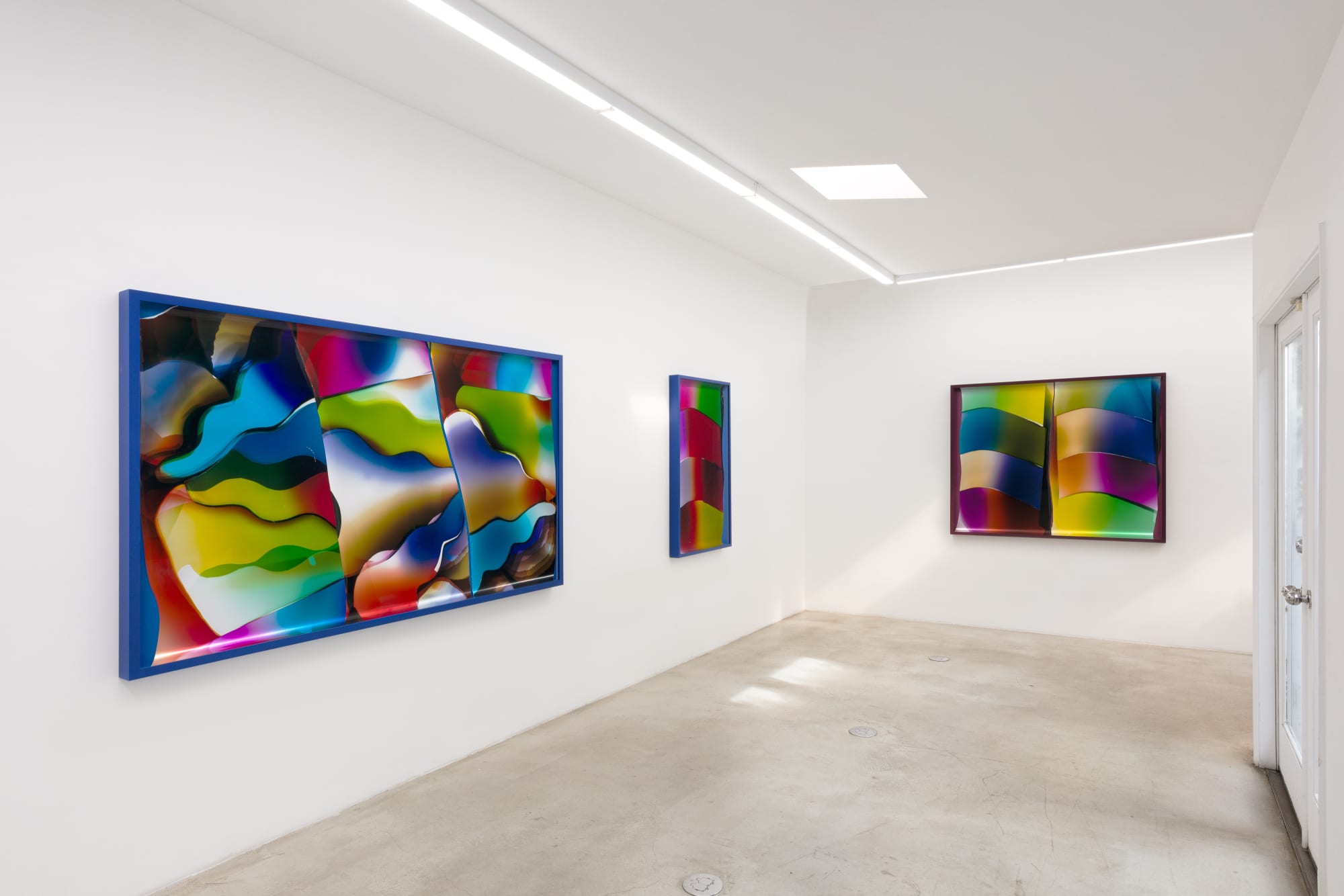 Installation view of Mariah Robertson: Repitition & Difference at M+B, 2021