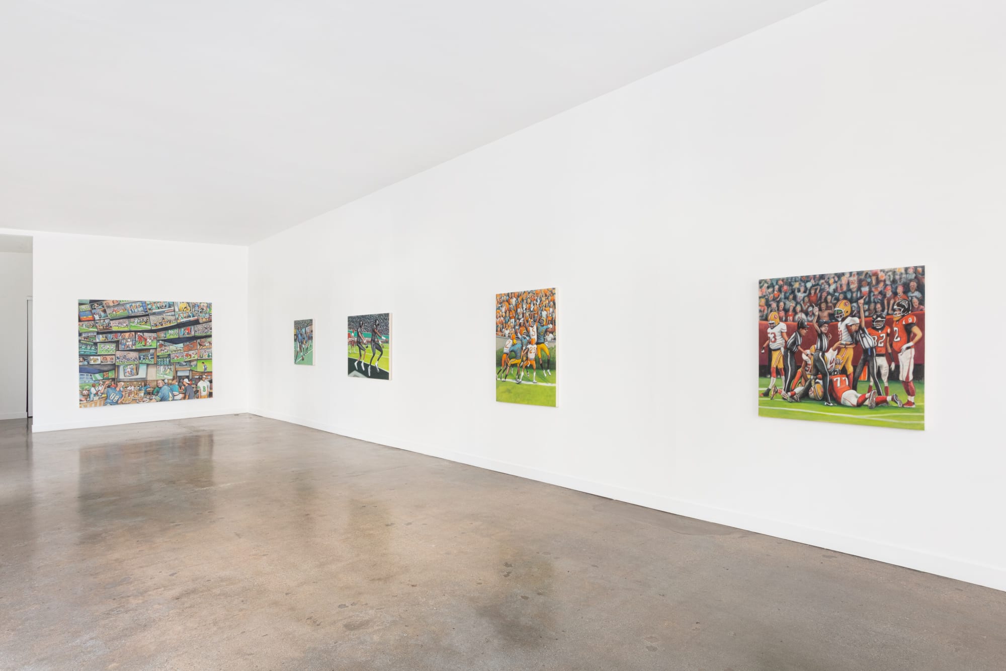 Installation view of Rob Thom: Fumbly Punts, M+B Doheny, 2023