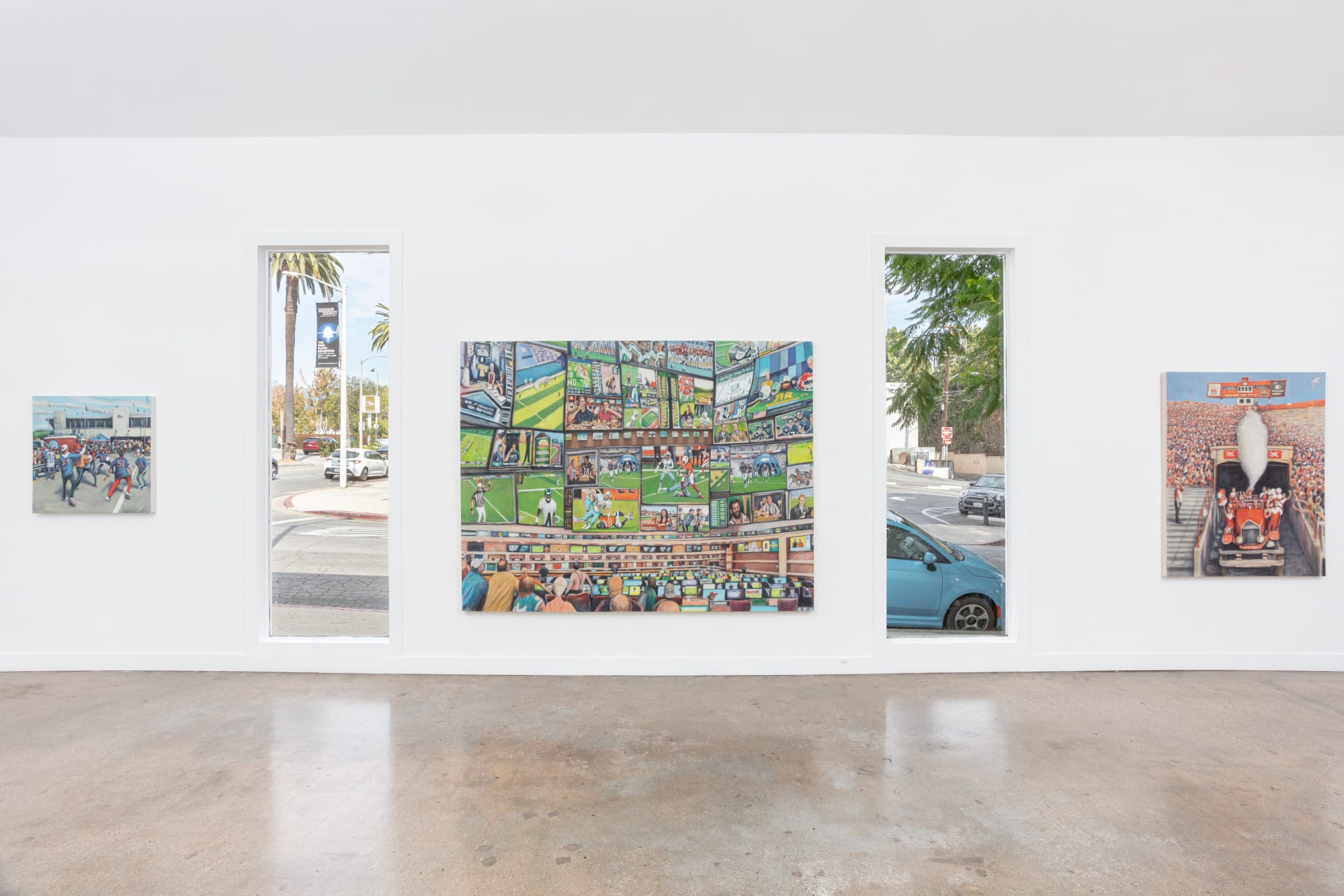 Installation view of Rob Thom: Fumbly Punts, M+B Doheny, 2023