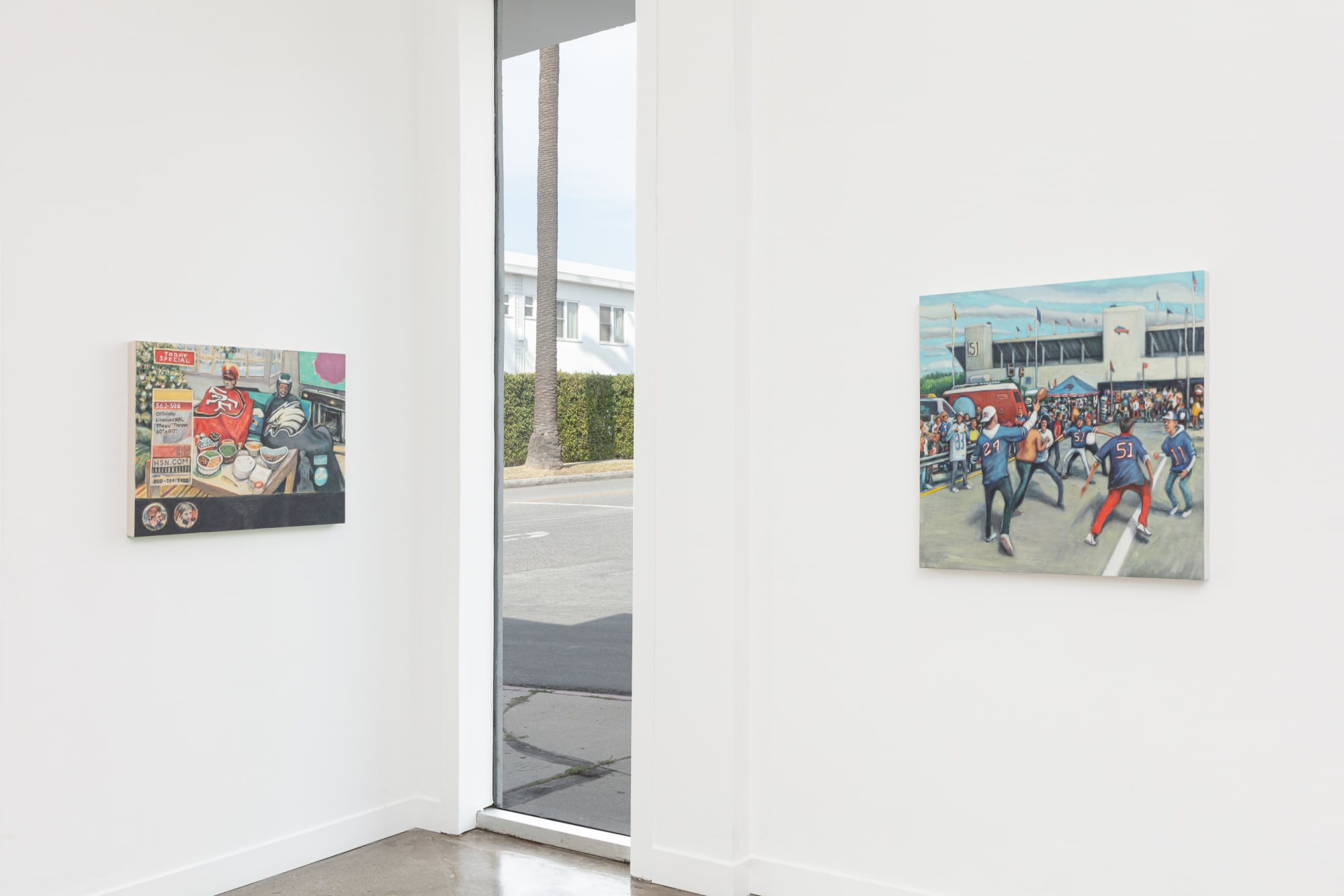 Installation view of Rob Thom: Fumbly Punts, M+B Doheny, 2023