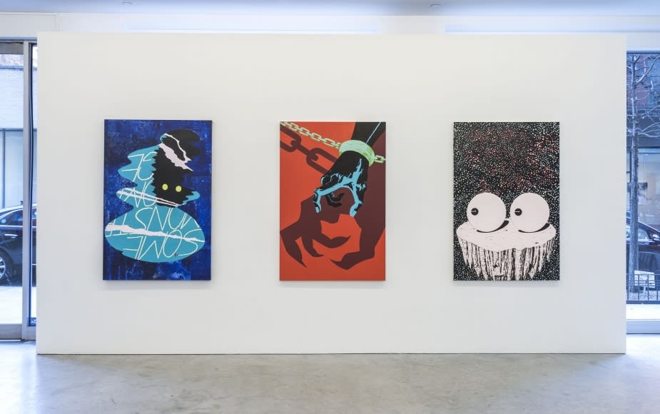 Installation view of Mark Thomas Gibson: Some Monsters Loom Large at Fredericks and Fresier Gallery, 2016