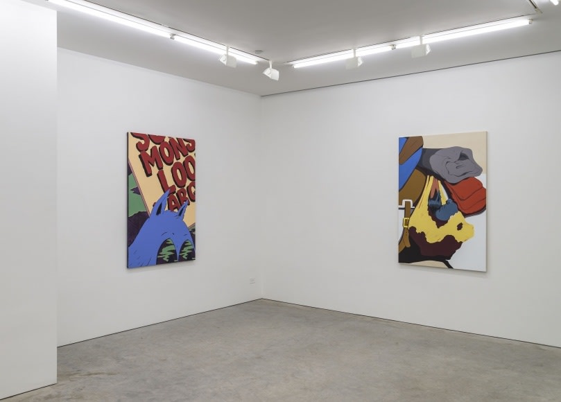 Installation view of Mark Thomas Gibson: Some Monsters Loom Large at Fredericks and Fresier Gallery, 2016
