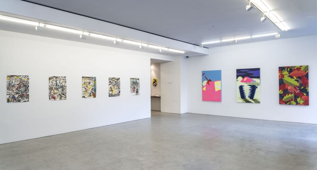 Installation view of Mark Thomas Gibson: Some Monsters Loom Large at Fredericks and Fresier Gallery, 2016