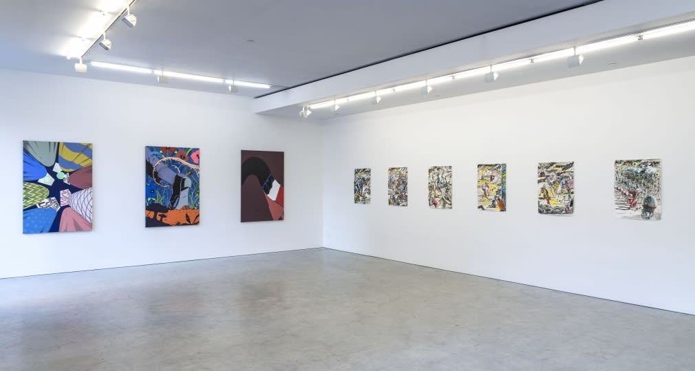 Installation view of Mark Thomas Gibson: Some Monsters Loom Large at Fredericks and Fresier Gallery, 2016