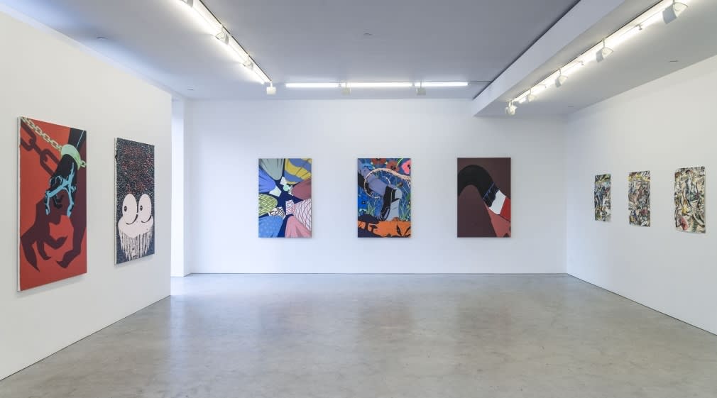Installation view of Mark Thomas Gibson: Some Monsters Loom Large at Fredericks and Fresier Gallery, 2016