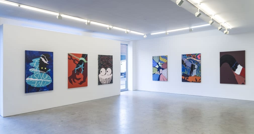 Installation view of Mark Thomas Gibson: Some Monsters Loom Large at Fredericks and Fresier Gallery, 2016
