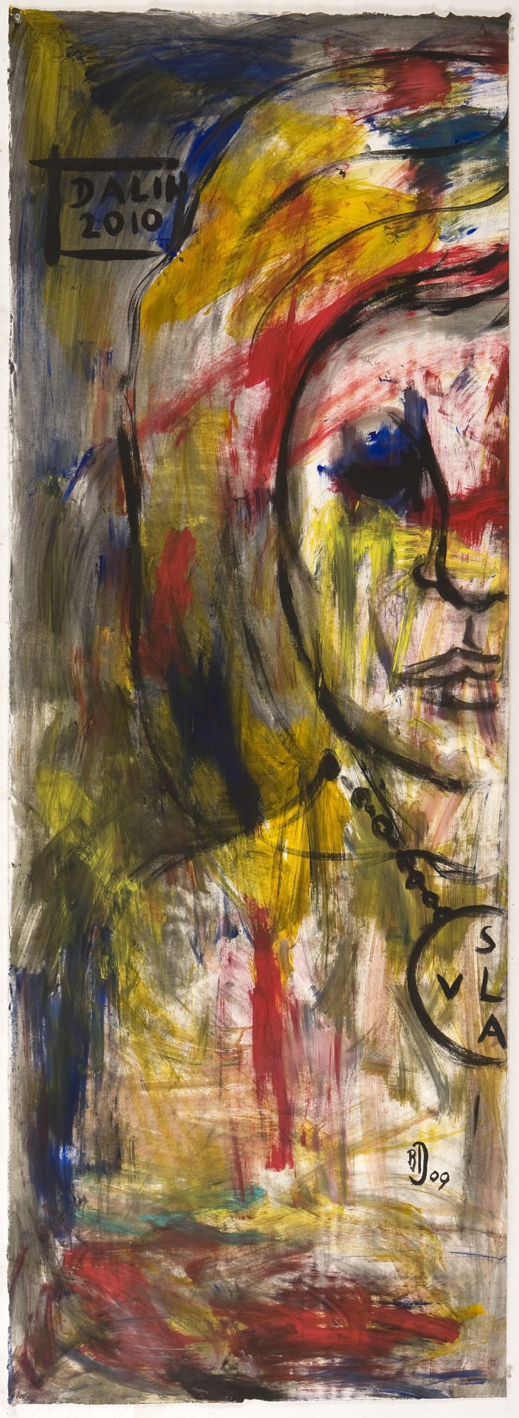 Dalin, 2009 Acrylic on rag paper 72 x 26 in. (182.88 x 66.04 cm)