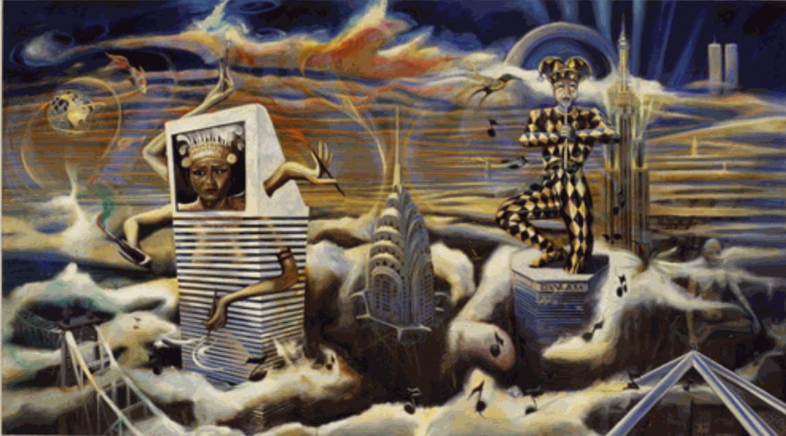 ROBERT MANGO Anticipation of Spring 60" x 108" inches oil on canvas 1992-93