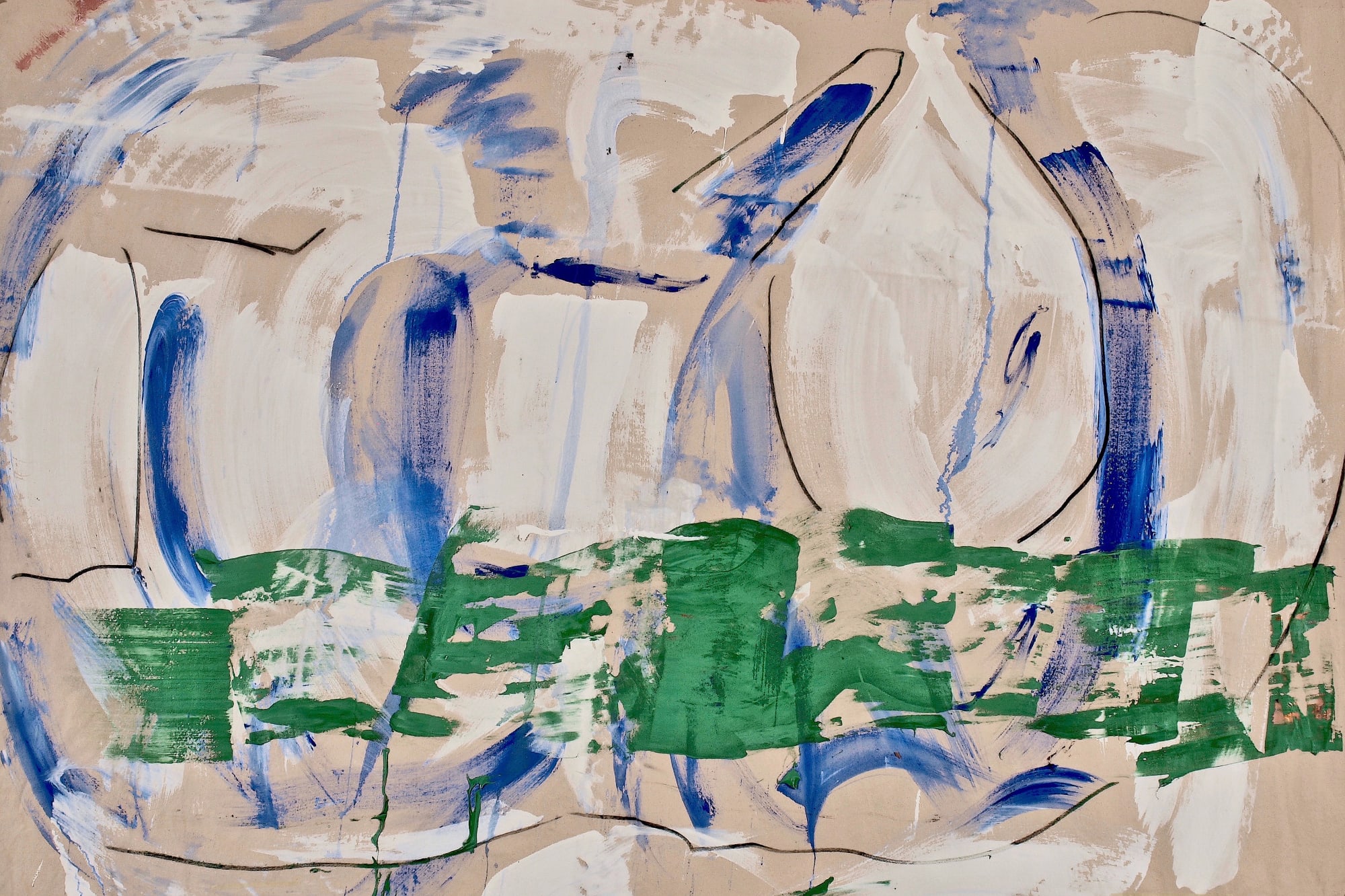 Winter Garden © Francine Tint 2021, acrylic on canvas, 50.5" x 80" inches