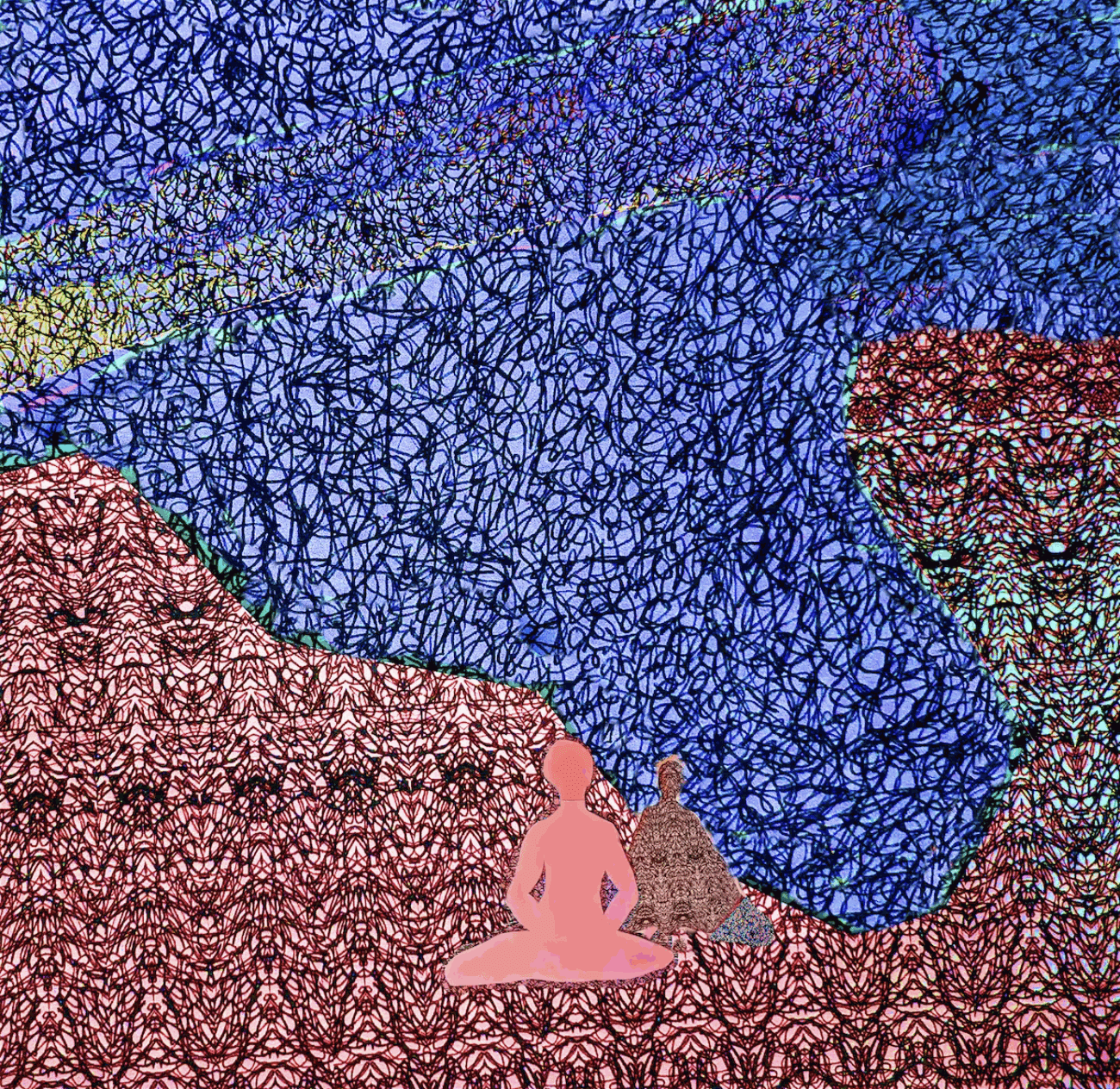 Kaethe Kauffman Cliff, 2023 Ink on paper 20 × 19 1/2 in View on ARTSY