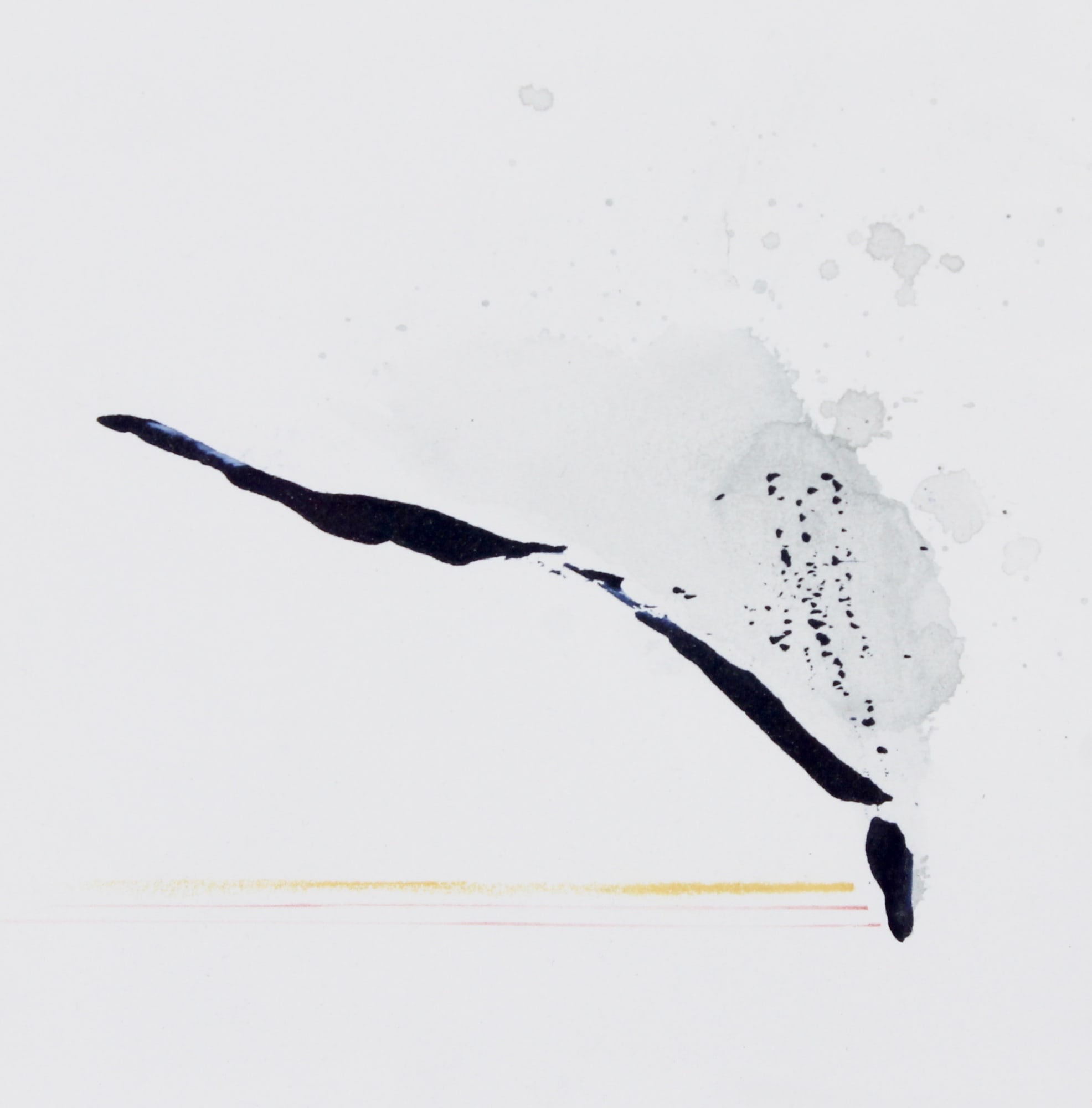 Gabriella Kirby, Paper Airplanes #10, 2021, Acrylic, pastel, charcoal, graphite on paper, 9.75" x 9.75" inches