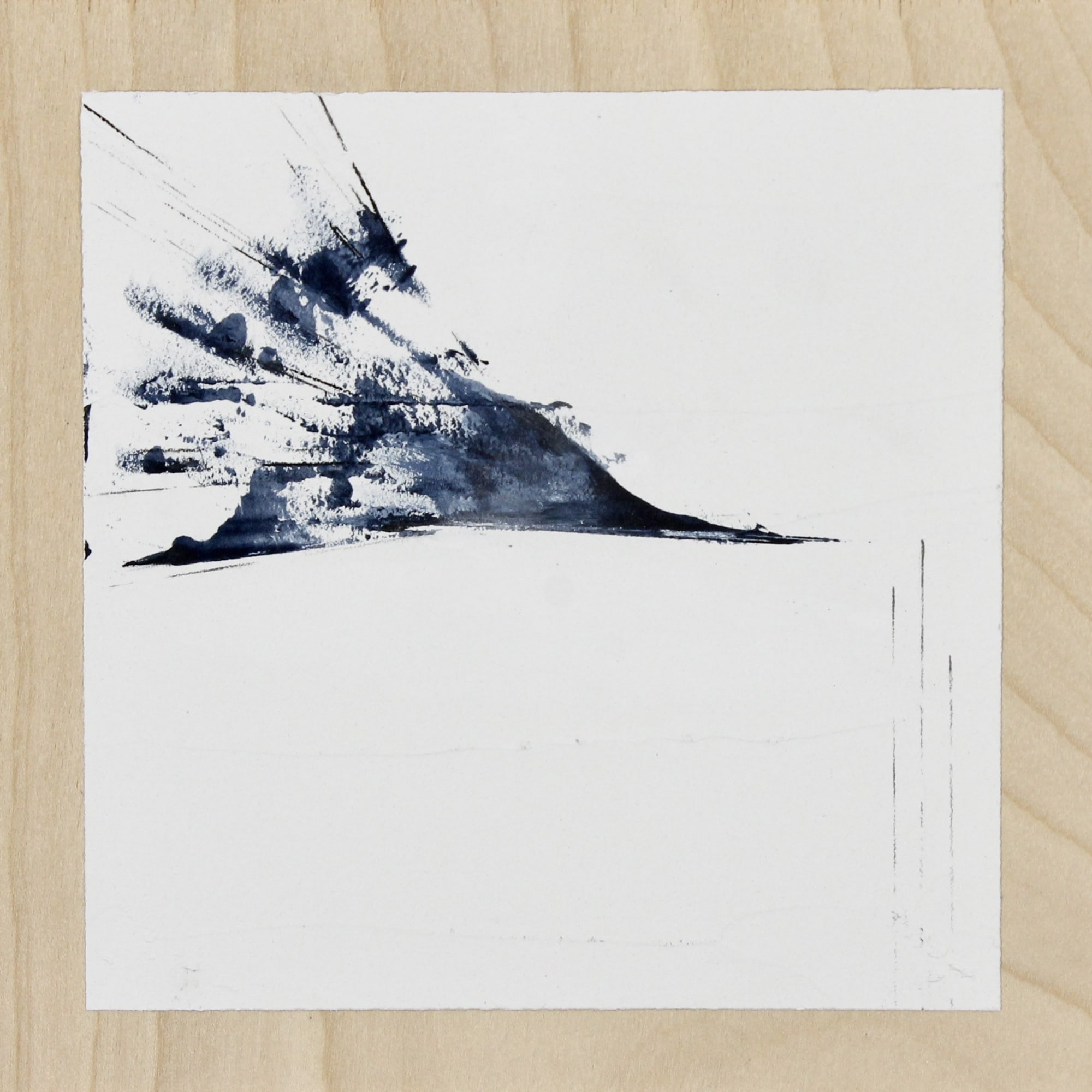 Gabriella Kirby, The Notes They Were Singing #10, 2021, Acrylic, graphite on plaster coated wood panel, 7" x 7" inches