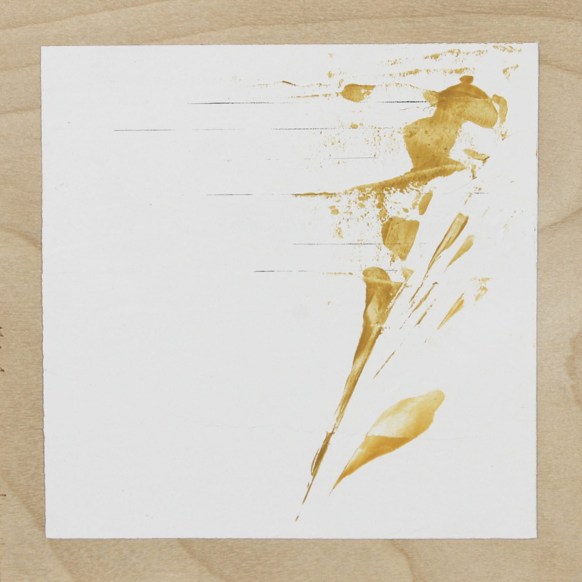 Gabriella Kirby, The Notes They Were Singing #9, 2021, Acrylic, graphite on plaster coated wood panel, 7" x 7" inches