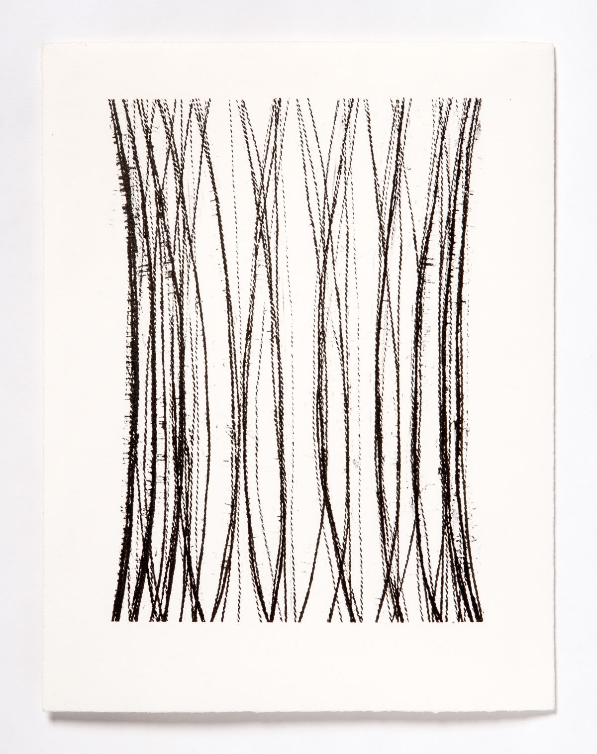 Lynne Tobin Pillar series #19 2020 ink on paper 15”H x 11.5”W | 38 cm x 29.25 cm