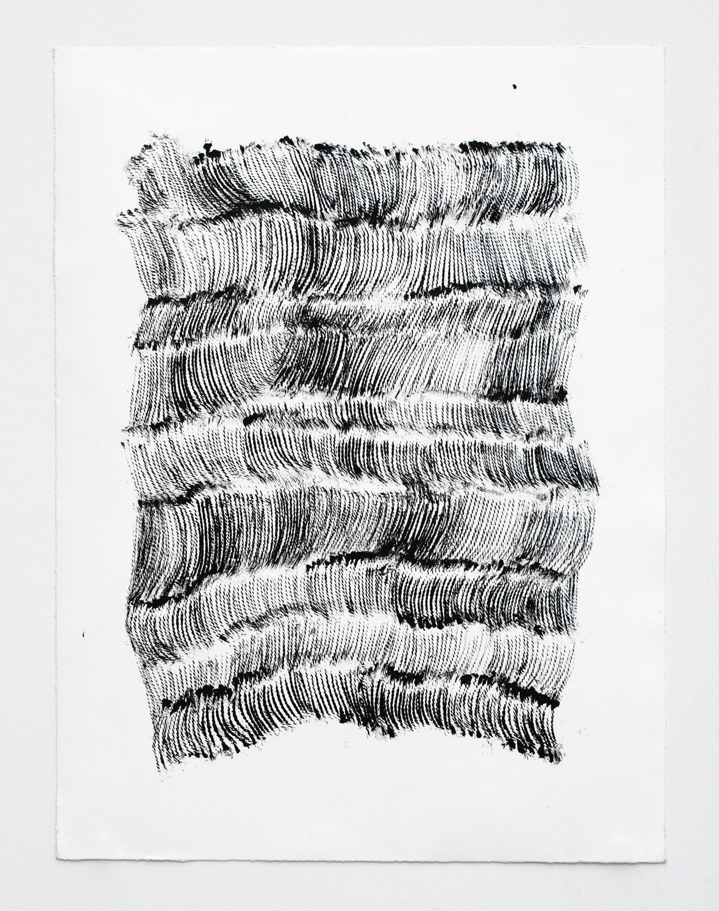 Lynne Tobin Threads #1 2023 ink on paper 24“H x 18”W | 61 cm x 45.75 cm