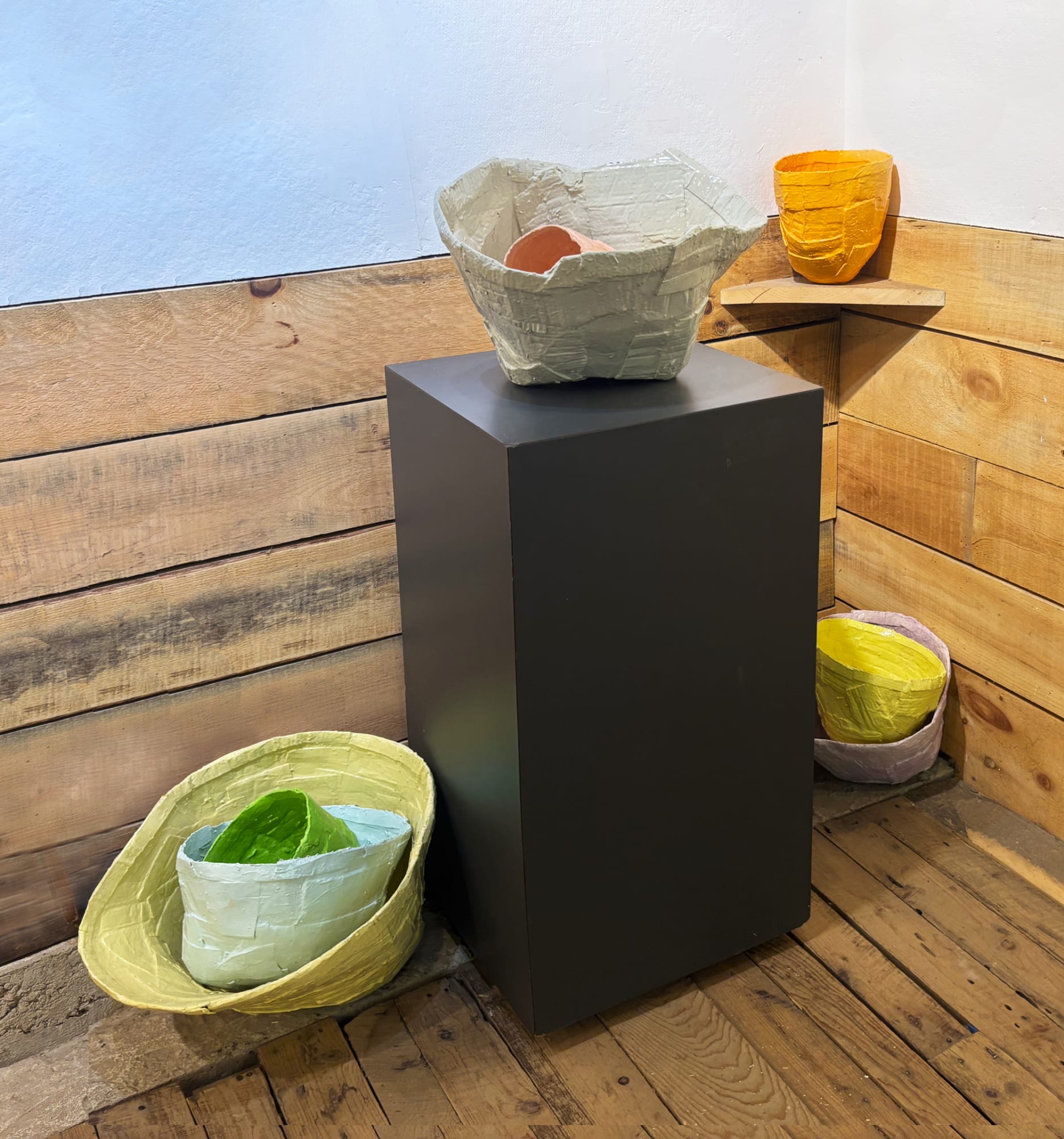 Michael Ballou, Nested Cardboard Baskets, 2025