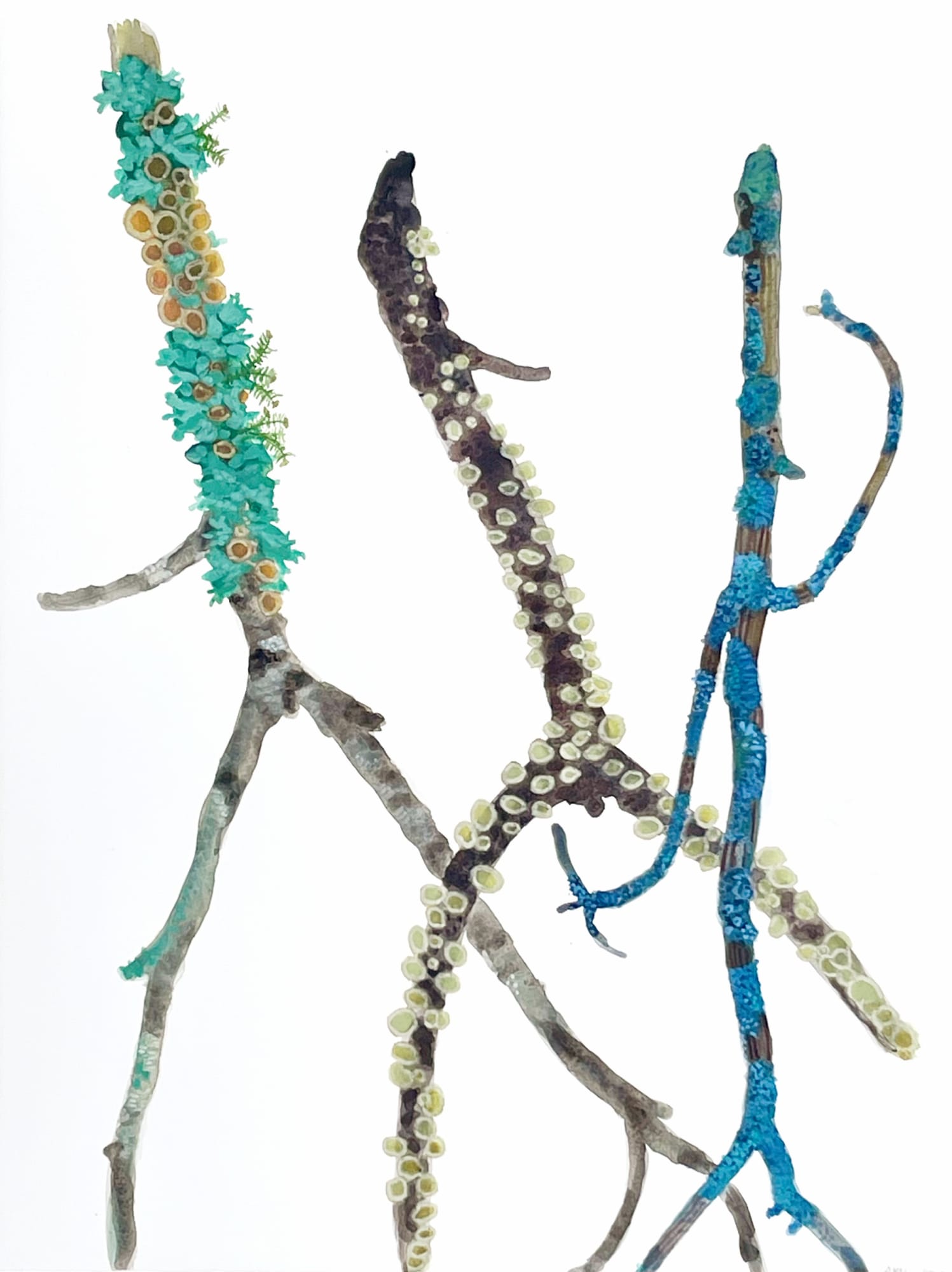 Katie De Groot, After Mr. Natural, watercolor, gouache on paper, 30 x 23 in