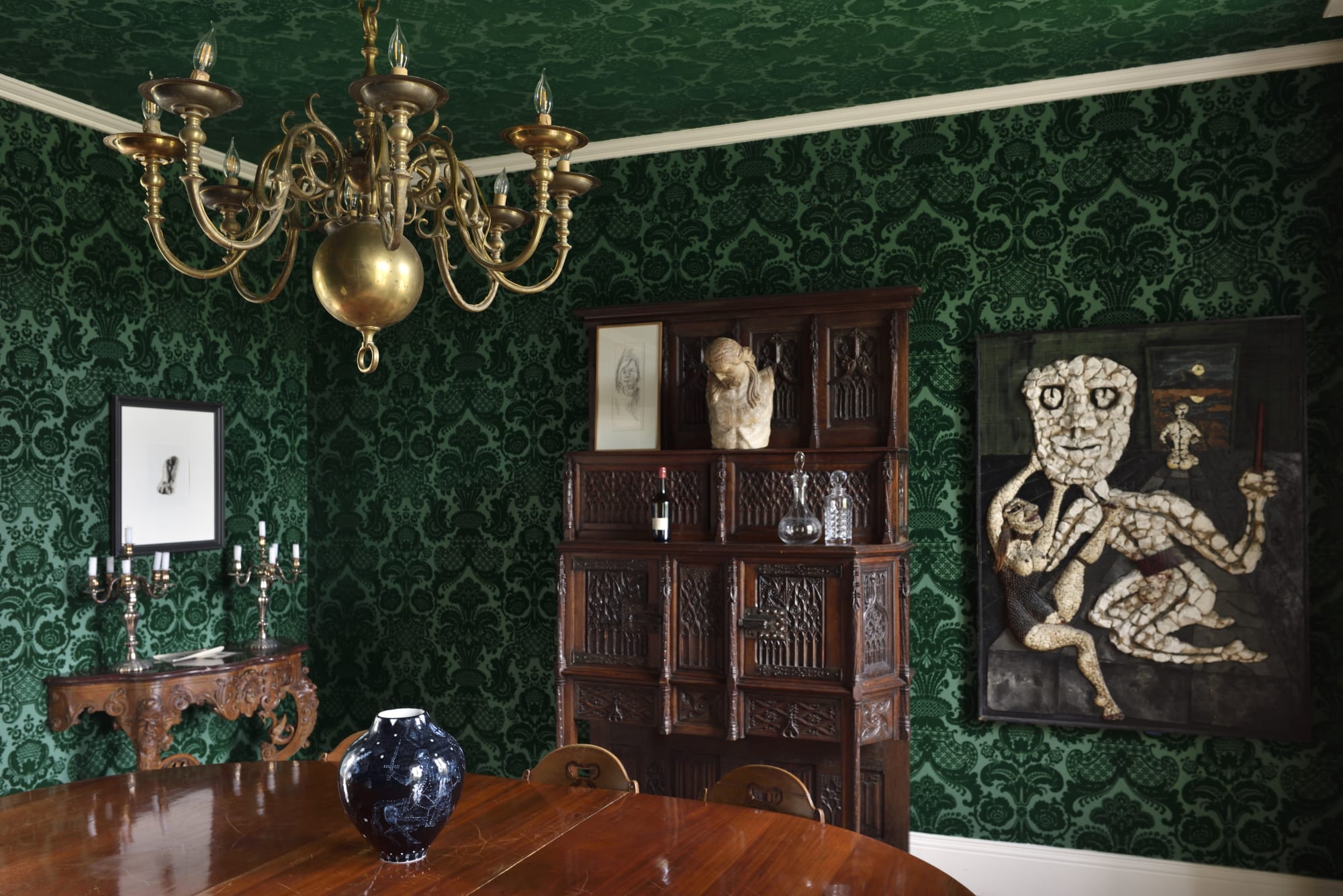 La salle à manger du Château de La Résidence I Le Tremblay, © Photo : Rebecca Fanuele.