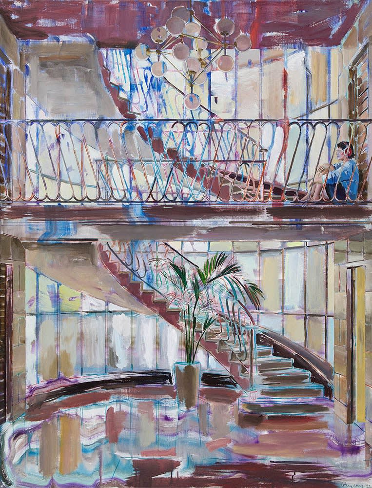 DÉNESH GHYCZY First Floor, 2022 Acrylic on canvas 145 x 100 cm