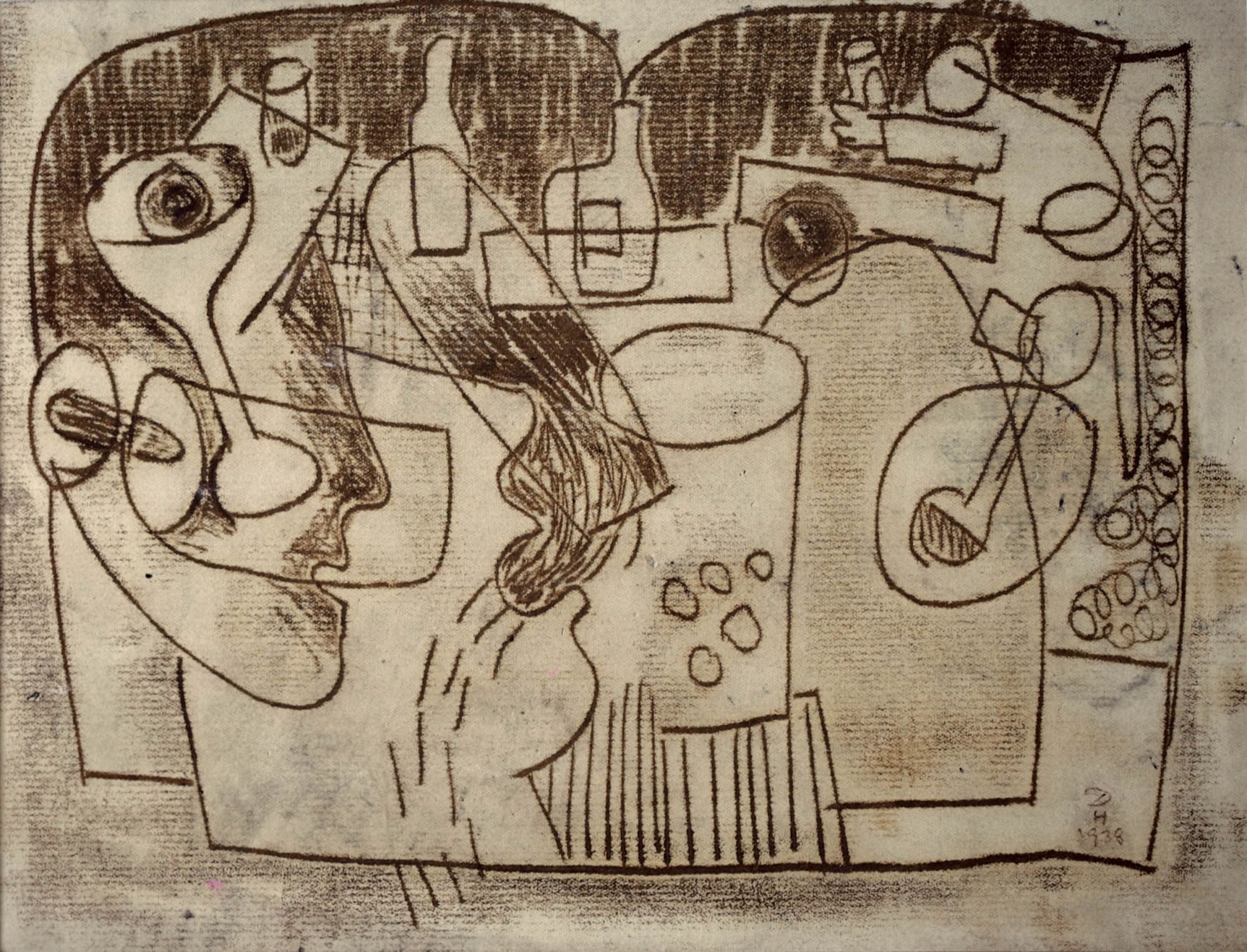 HUGO DACHINGER Pub, 1941 Monotype on paper 19 x 24,5 cm