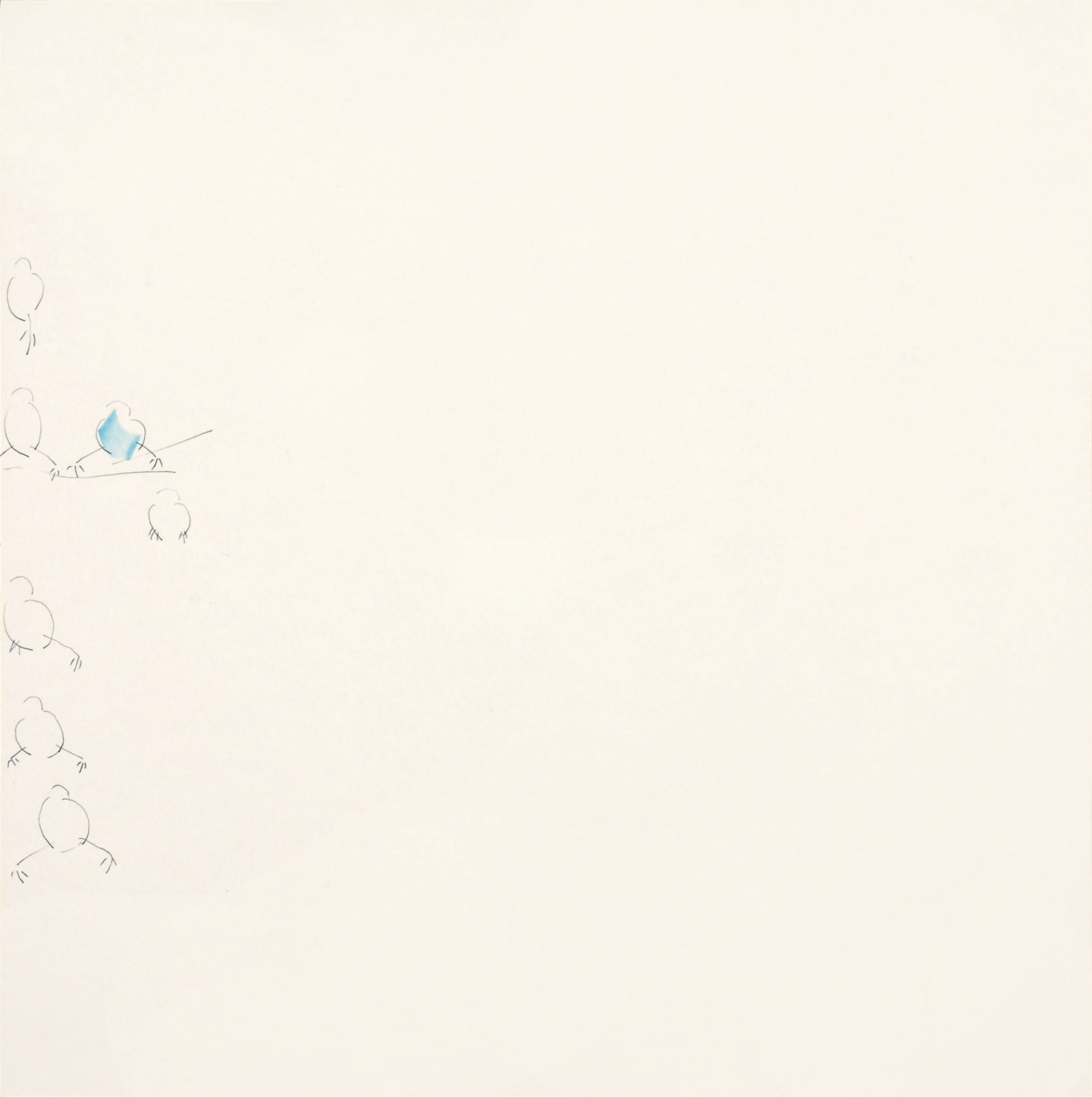 MARKUS HUEMER Sie muss stark sein, um einerseits die weitere Ausformulierung förmlich zu erzwingen, 2007 Pencil/ink on paper 40 x 40 cm