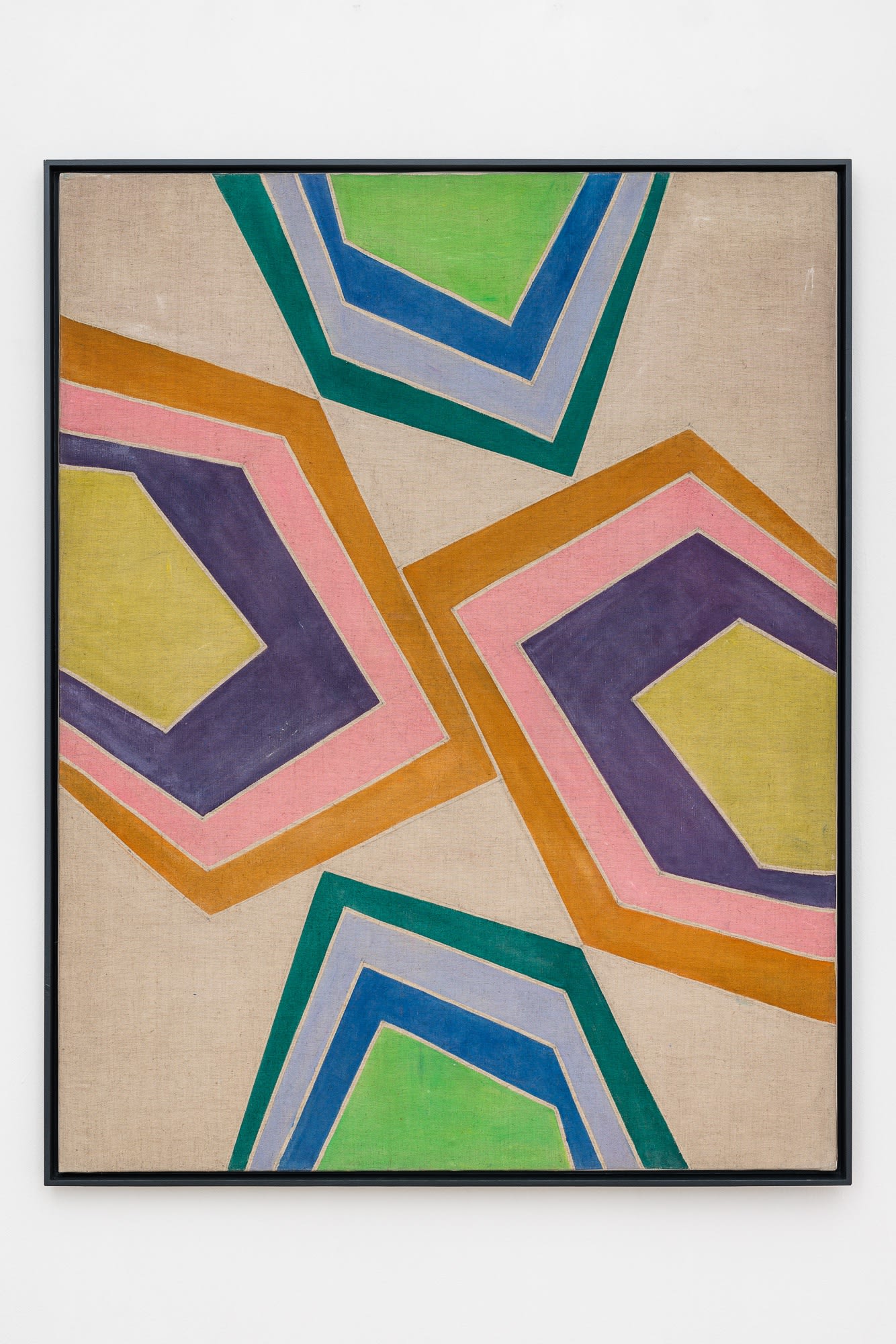 Hildegard Joos Verschiebung Balance Komposition C3, 1971 Acrylics on canvas 147 x 113,5 cm