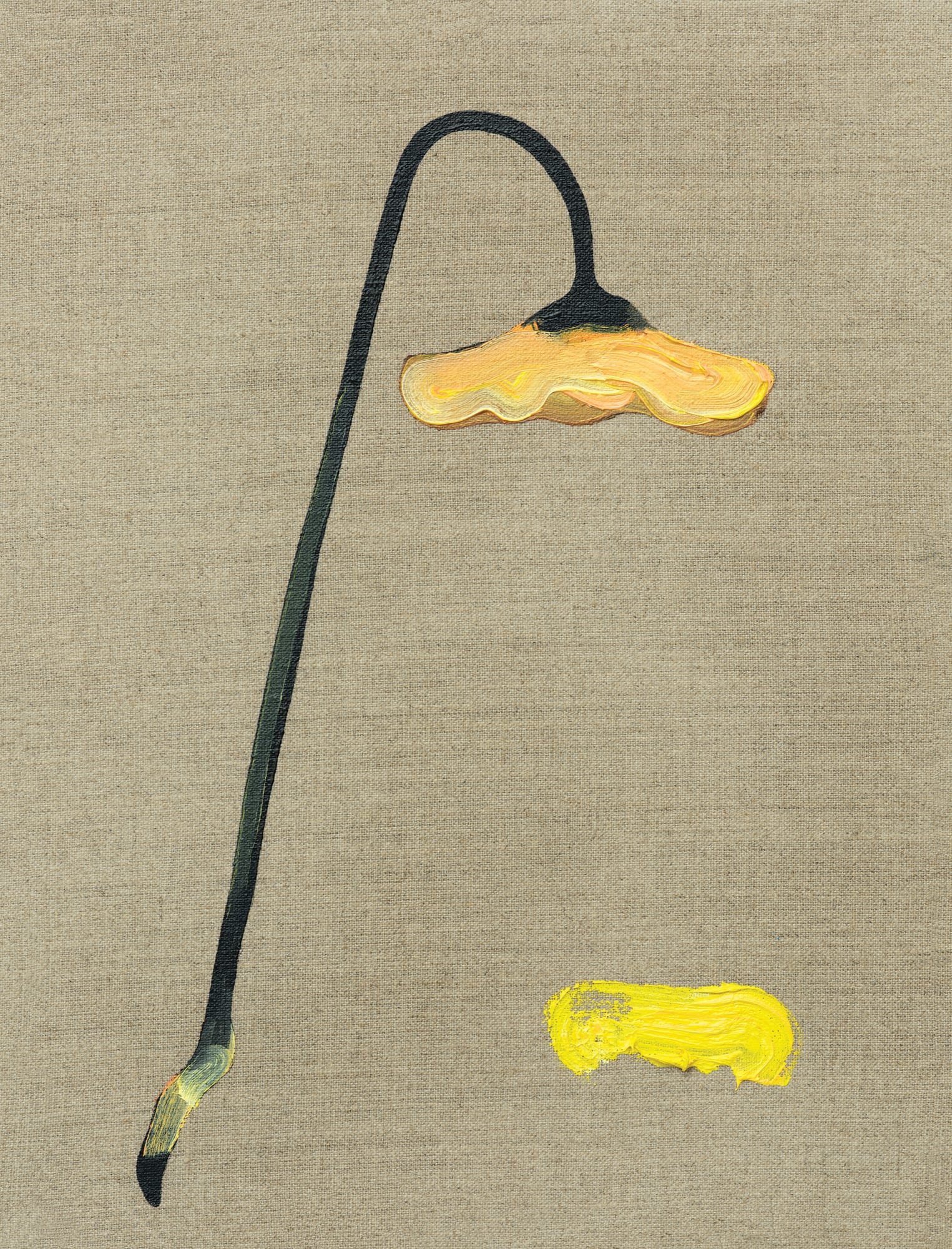 It Is Illegal to Break Down on the Motorway With an Empty Fuel Tank 2025 Oil and marker on canvas 40 x 30 cm