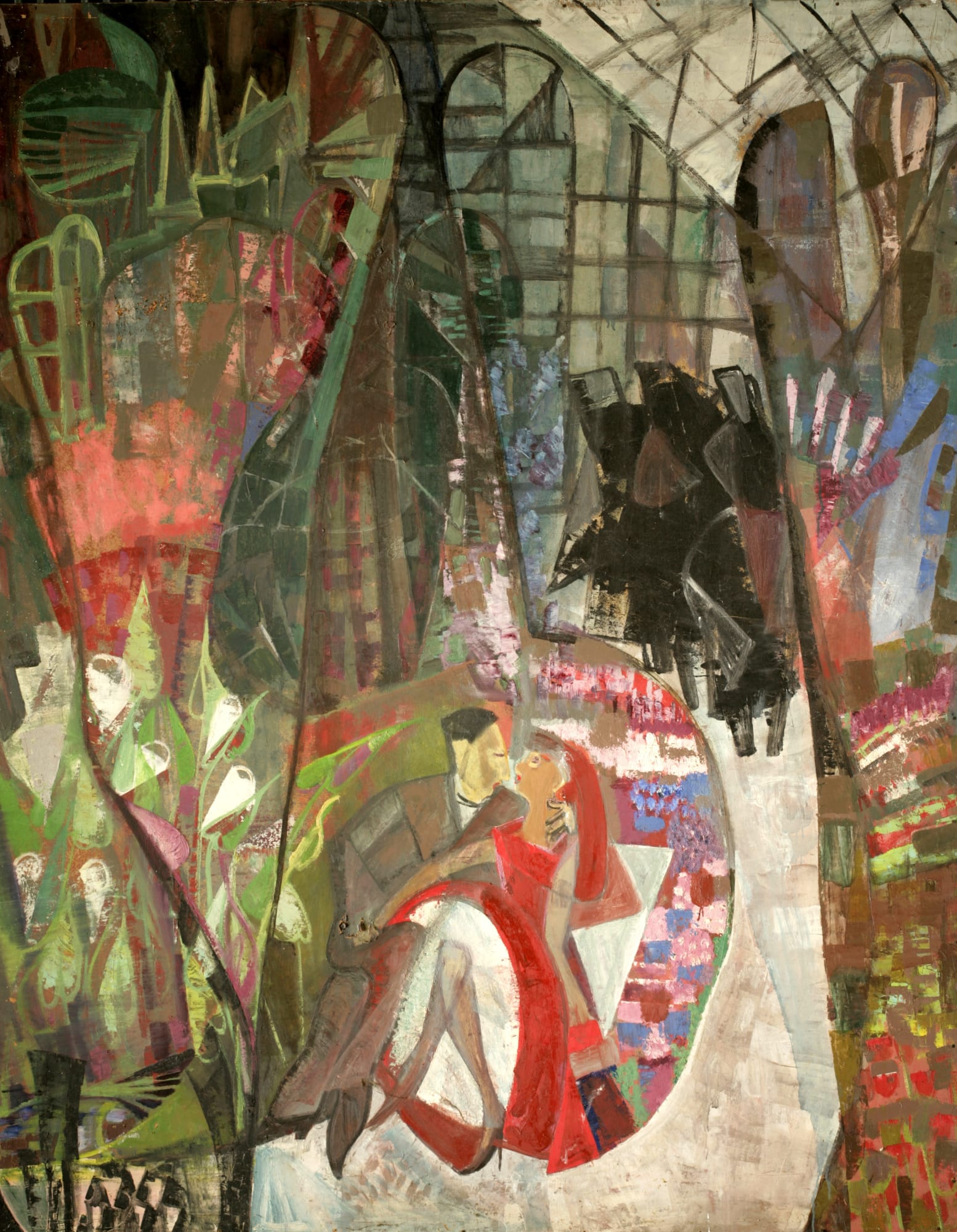 Hermine Aichenegg, Im Palmenhaus, 1957