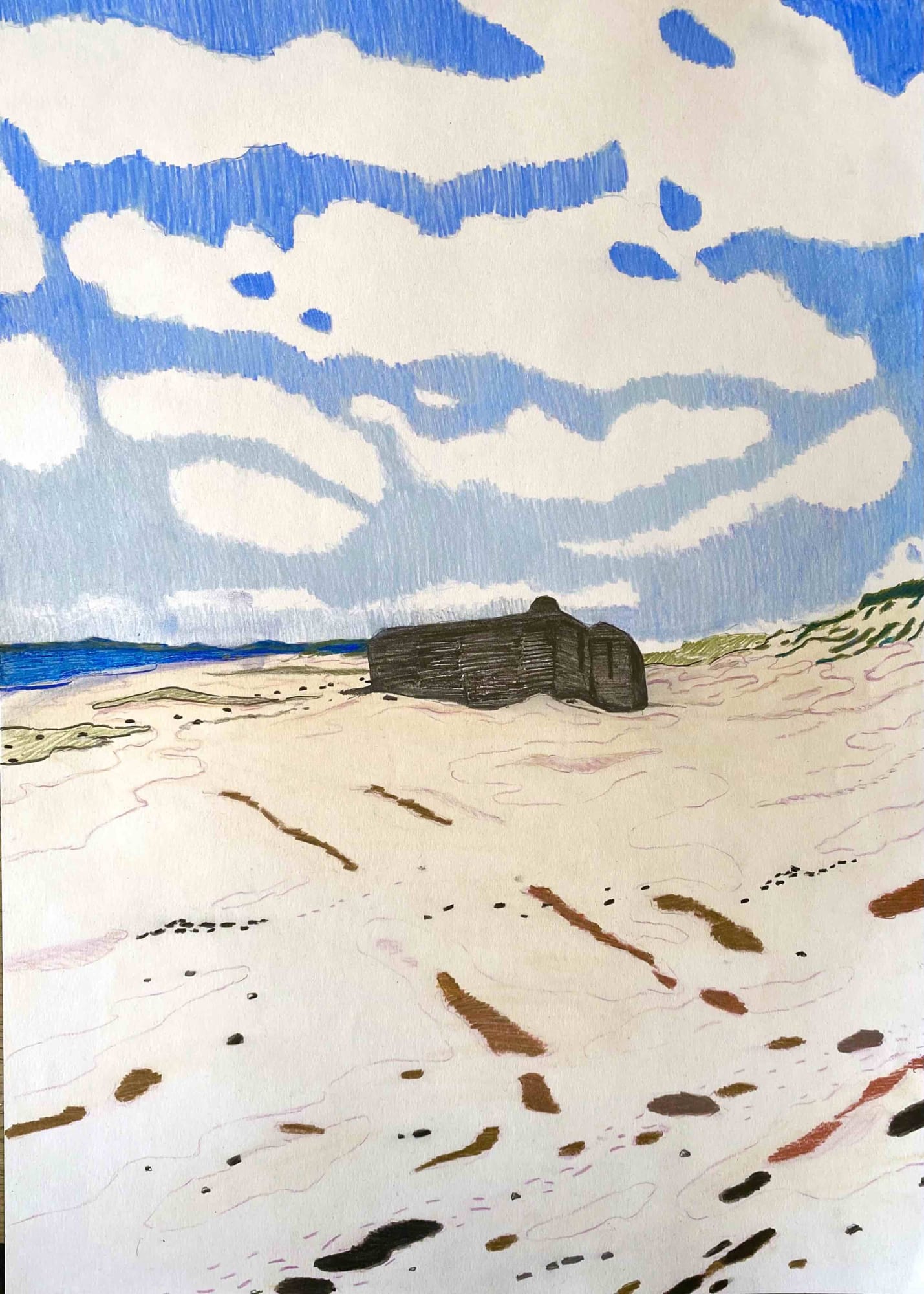 Per Adolfsen, Bunker on the Beach, 2021