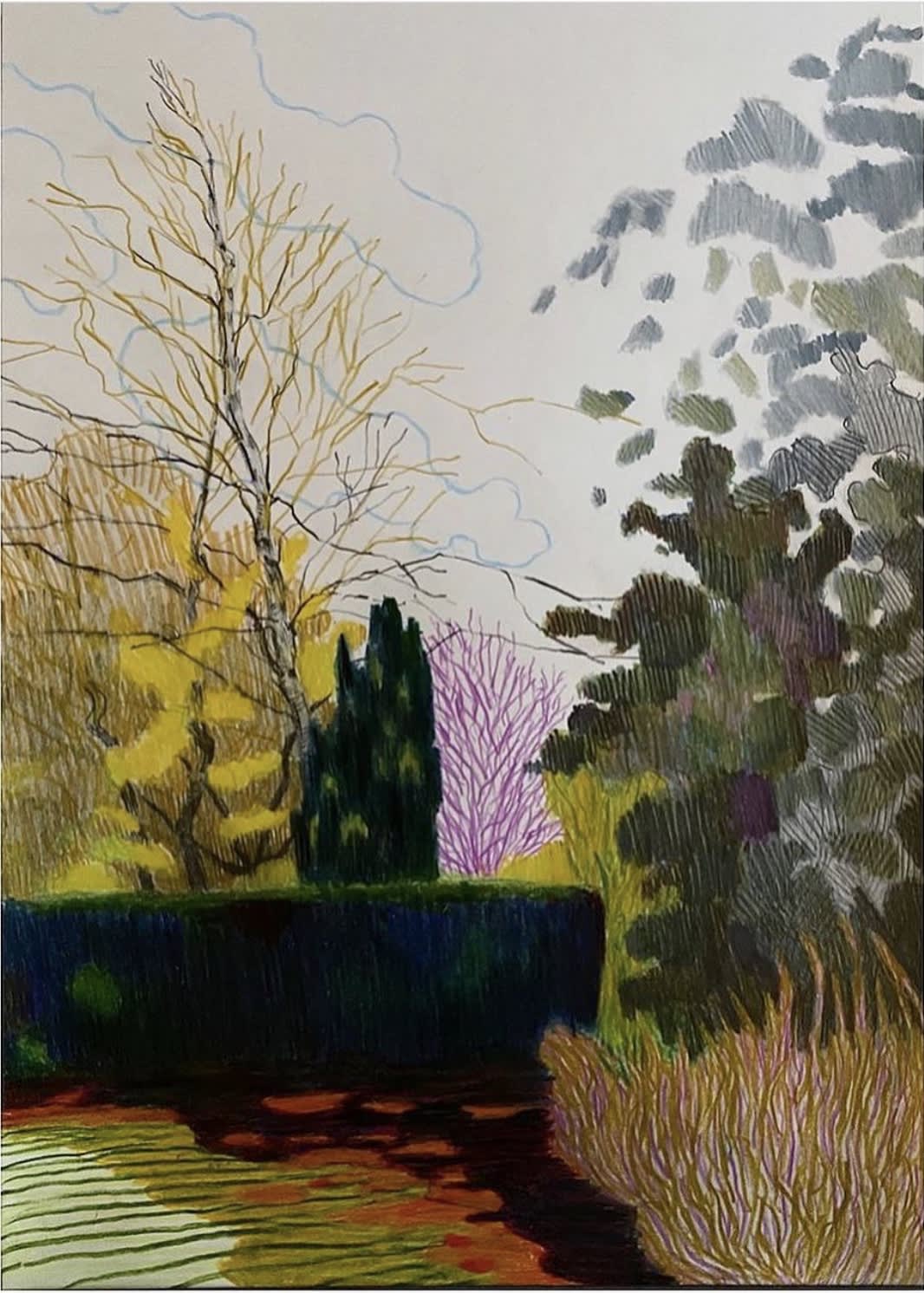 Per Adolfsen, Suburban Garden in November, 2022