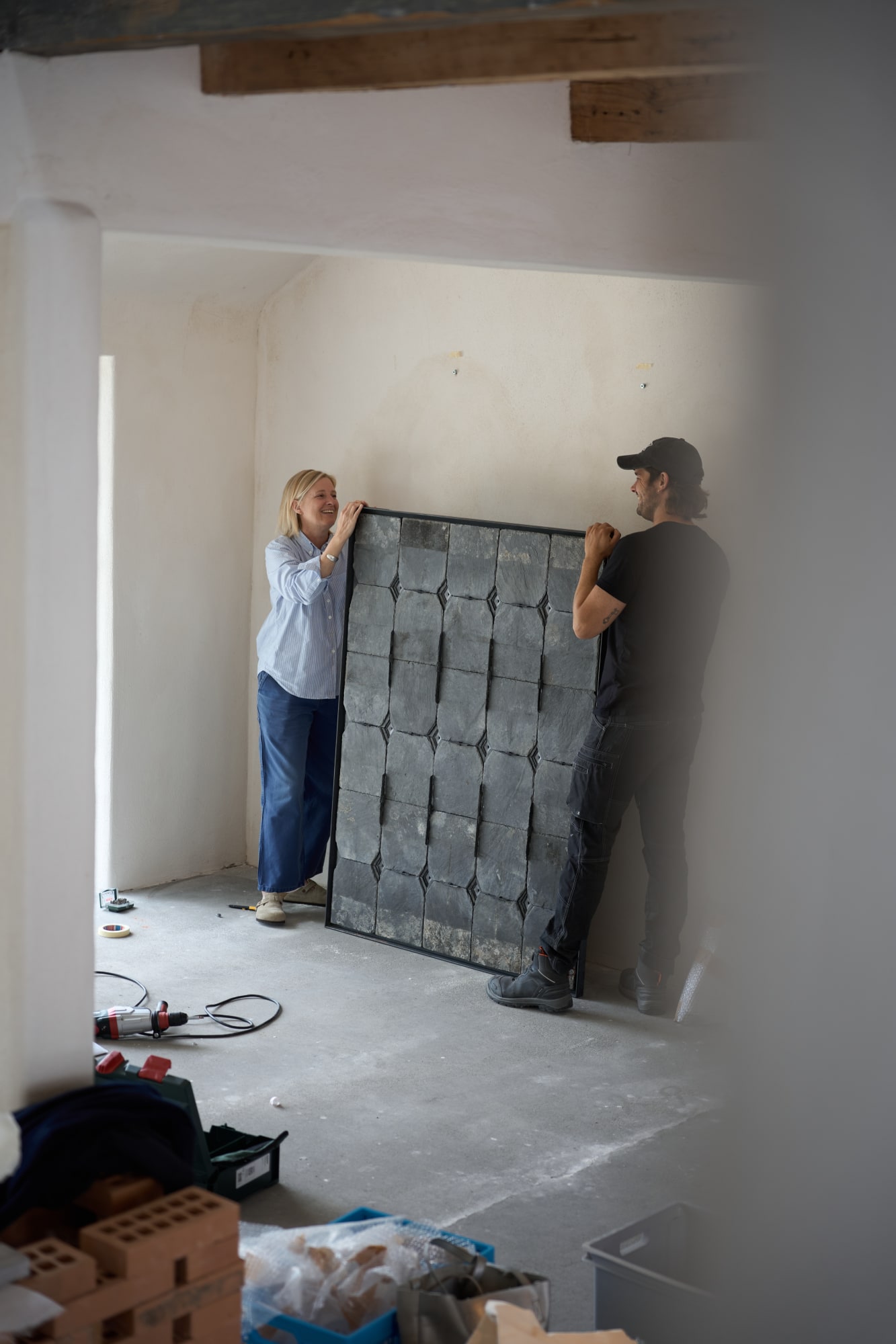 ANTHONY LEENDERS & PENELOPE DELTOUR AT NATHALIE DEBOEL IN OOSTKERKE