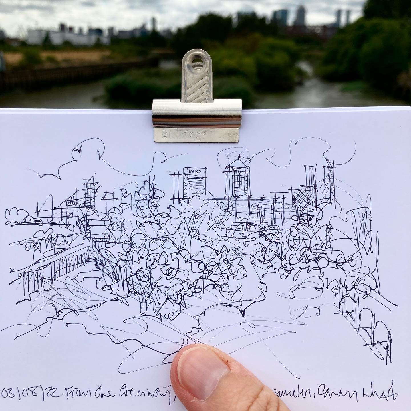 Channelsea from Greenway (sketchwalk), 2022