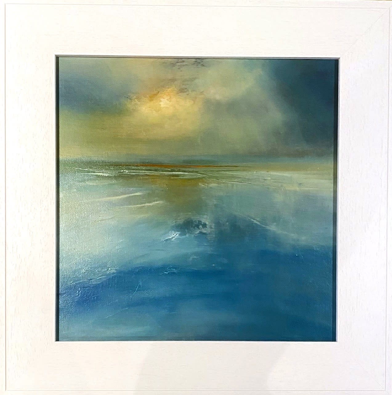 buy art artwork local highland scottish painter oil painter meg milne seascape skyscape ocean alchemist gallery dingwall moody a moment in time