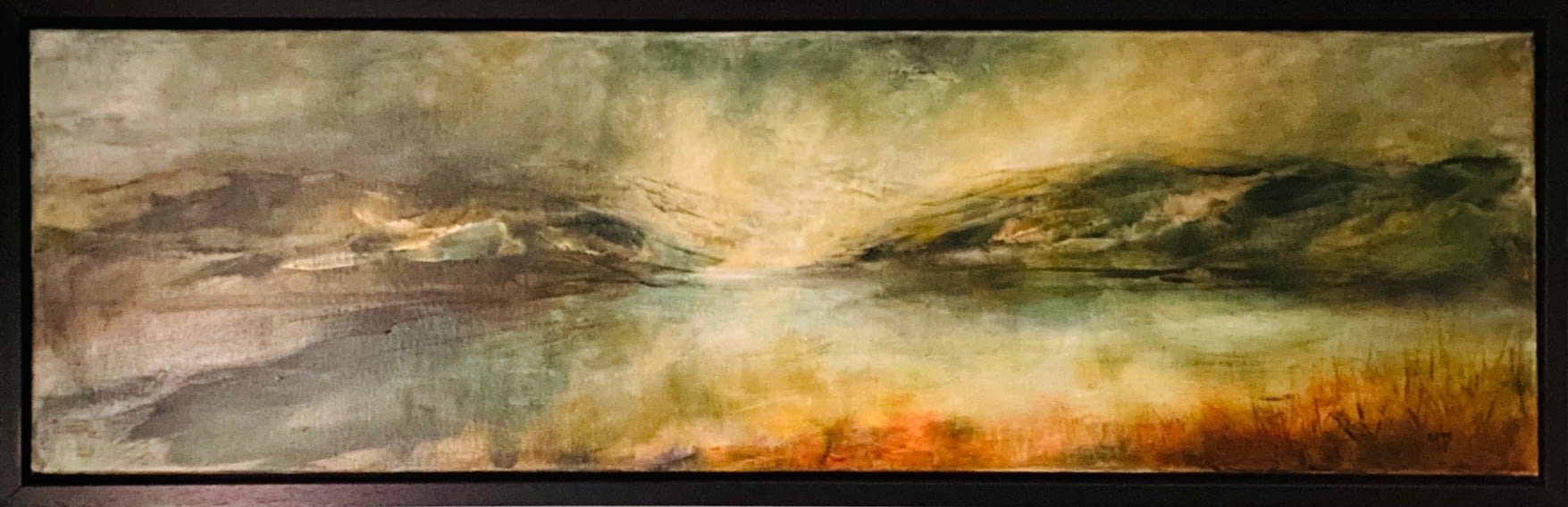Buy art artwork scottish highland dingwall alchemist gallery oil painting atmospheric seascape landscape sky moody dramatic meg milne transient light