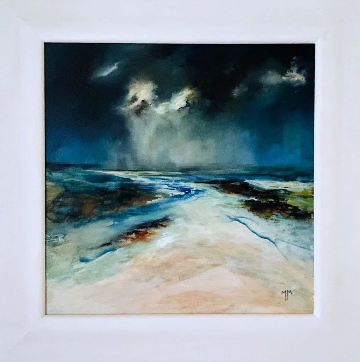 Buy art artwork scottish highland dingwall alchemist gallery oil painting atmospheric seascape landscape sky moody dramatic meg milne rain and shine