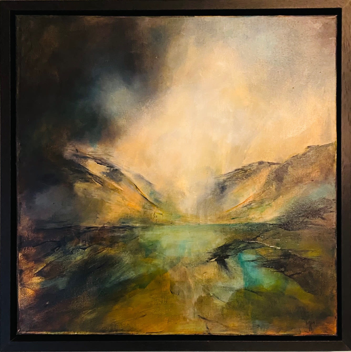 Buy art artwork scottish highland dingwall alchemist gallery oil painting atmospheric seascape landscape sky moody dramatic meg milne awakening