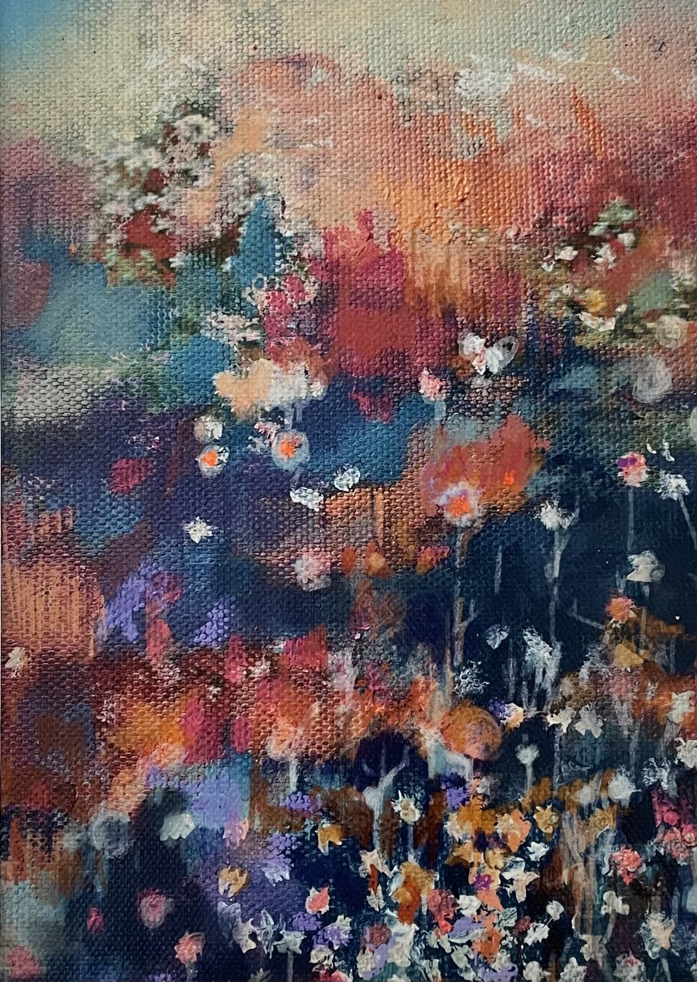 buy art artwork Jane Keenan Designer Maud Aberdeenshire original oil framed wild flower reflections exhibition Summer Haze alchemist gallery dingwall