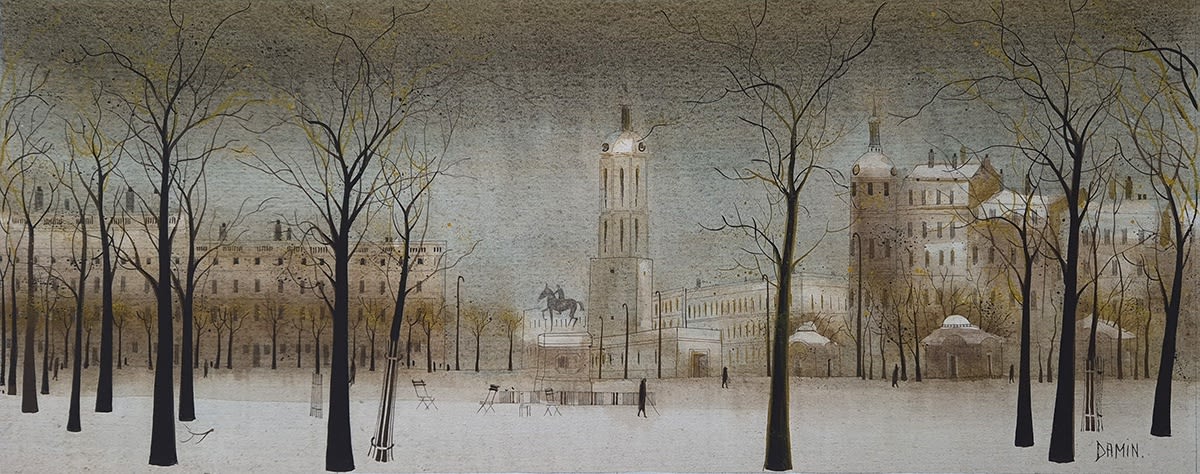 Georges Damin, Place Bellecour à Lyon