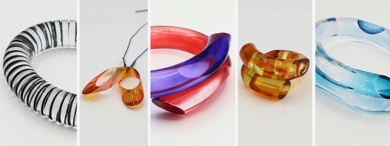 Clean Lines, Bold Tones: Acrylic Jewellery by Marlene McKibbin