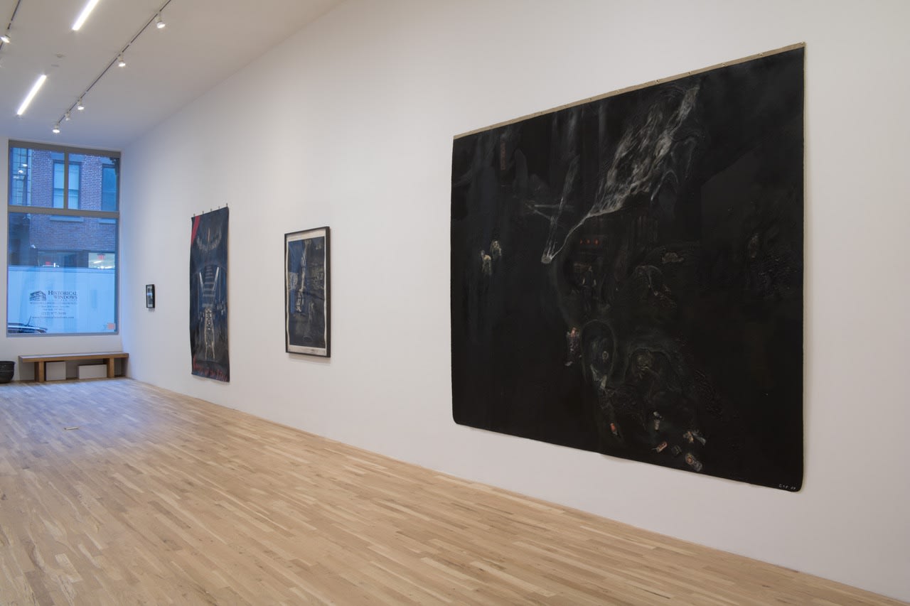 Installation view, Political Television, George Adams Gallery, 2022