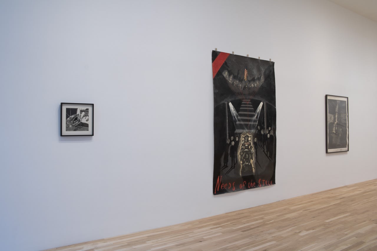 Installation view, Political Television, George Adams Gallery, 2022